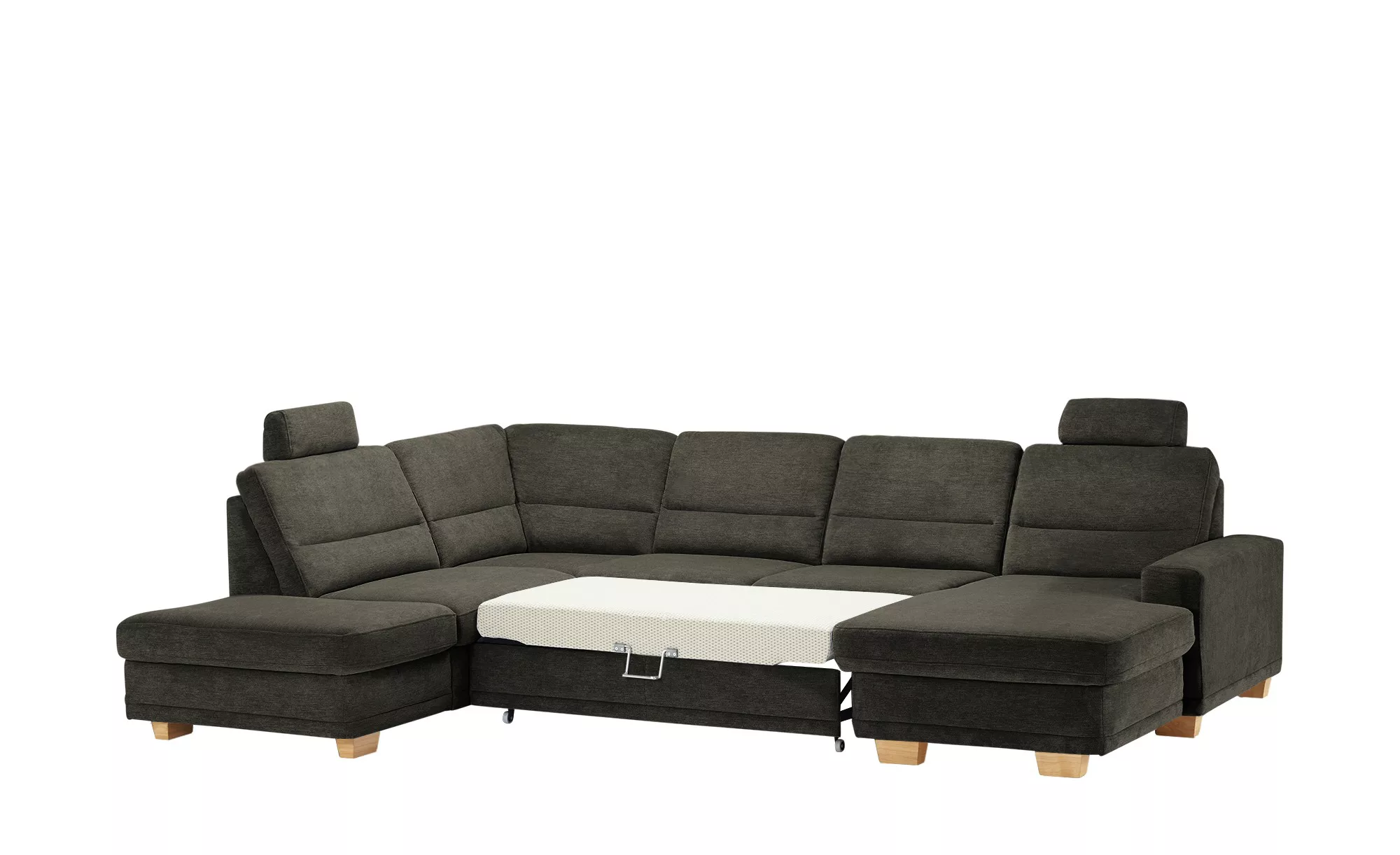 meinSofa Wohnlandschaft aus Mikrofaser Marc ¦ braun ¦ Maße (cm): B: 311 H: günstig online kaufen