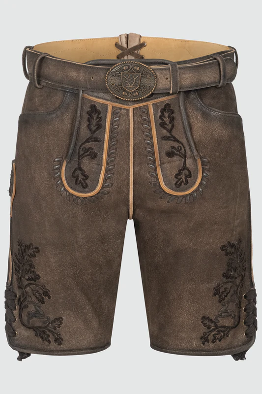 Lederhose Theis mit Gürtel günstig online kaufen
