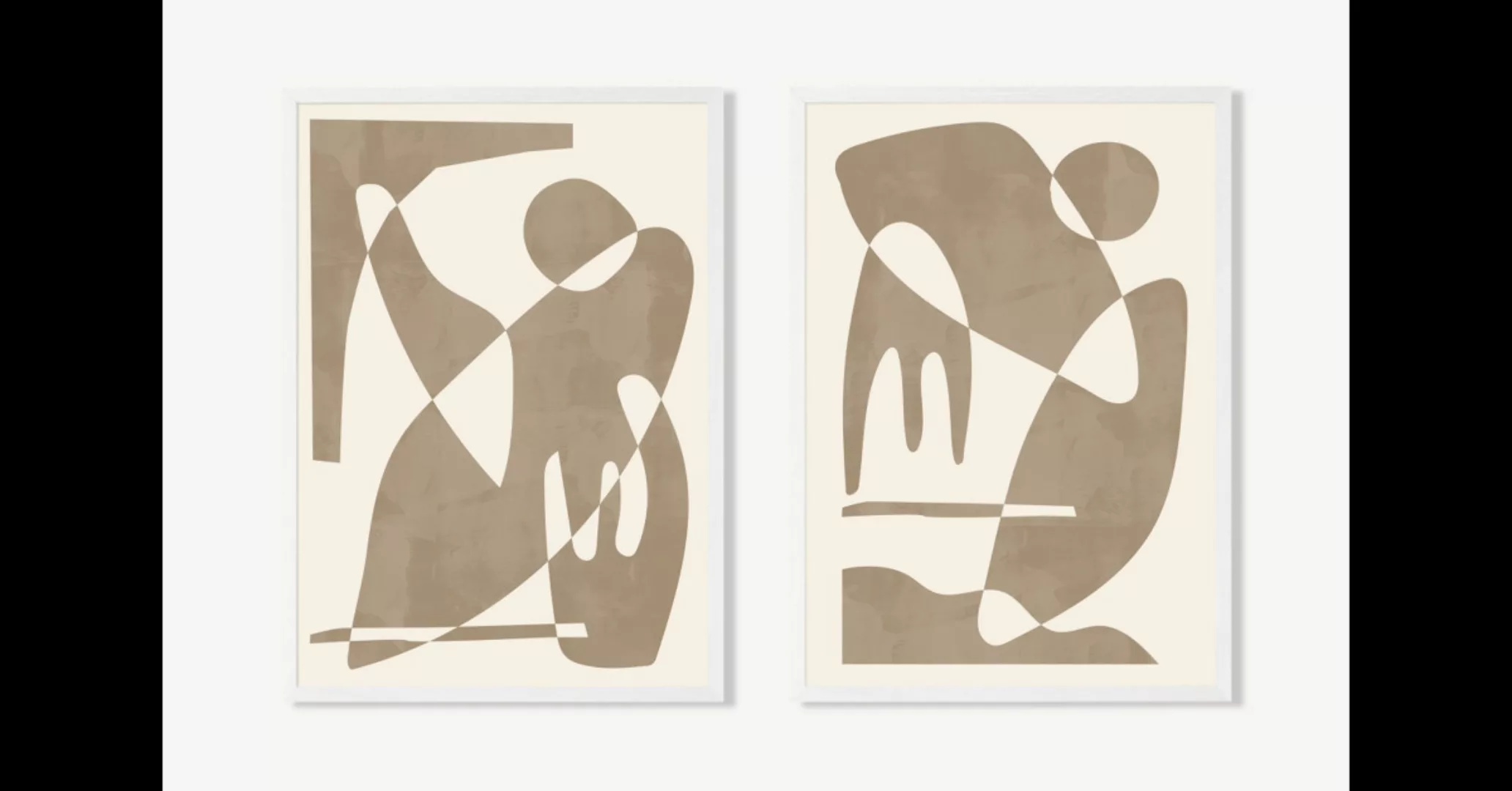 2 x Contrasts gerahmte Kunstdrucke von Jan Skacelik (A3) - MADE.com günstig online kaufen