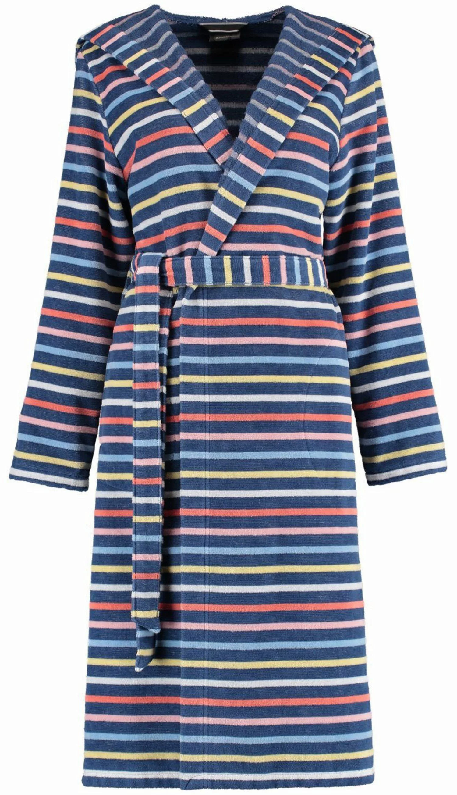 Cawö Damenbademantel, Baumwolle, Kapuze, Gürtel, Modisches günstig online kaufen
