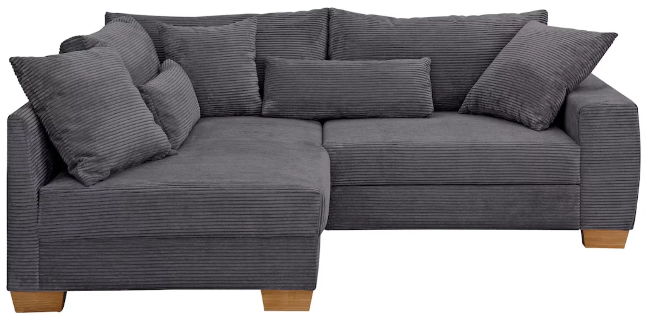 Home affaire Ecksofa "L-Form", bis zu 140 kg pro Sitzfläche, incl. 2 Nieren günstig online kaufen