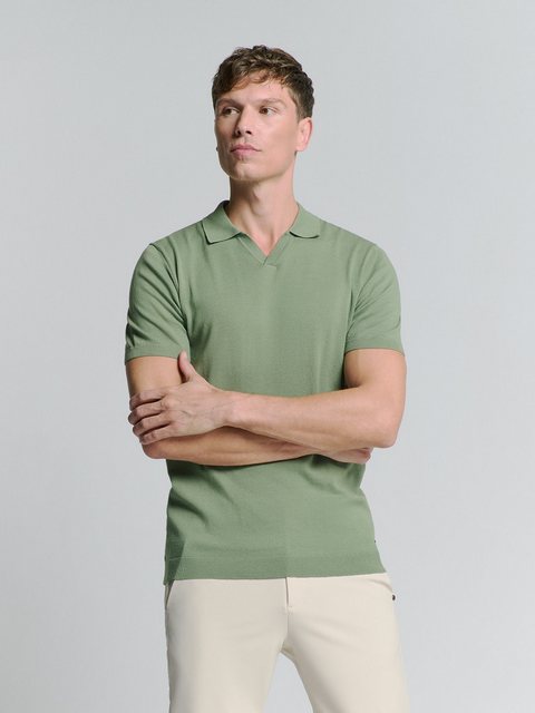 NO EXCESS Poloshirt Pullover Short Sleeve Polo V Solid günstig online kaufen