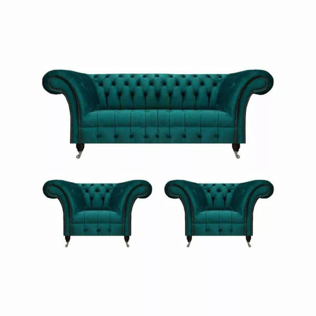 JVmoebel Chesterfield-Sofa Modern Couchgarnitur Sofagarnitur Set Wohnzimmer günstig online kaufen