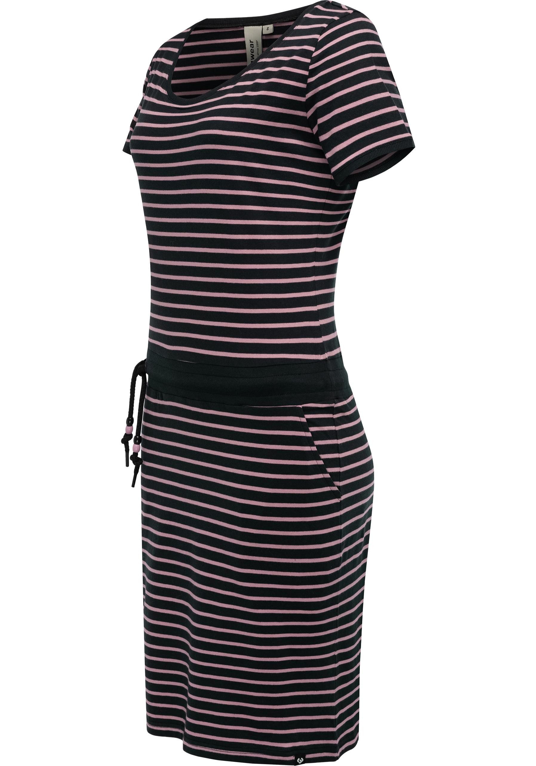 Ragwear Sommerkleid "Baomi", gestreiftes Damen Minikleid mit Taillenkordel günstig online kaufen
