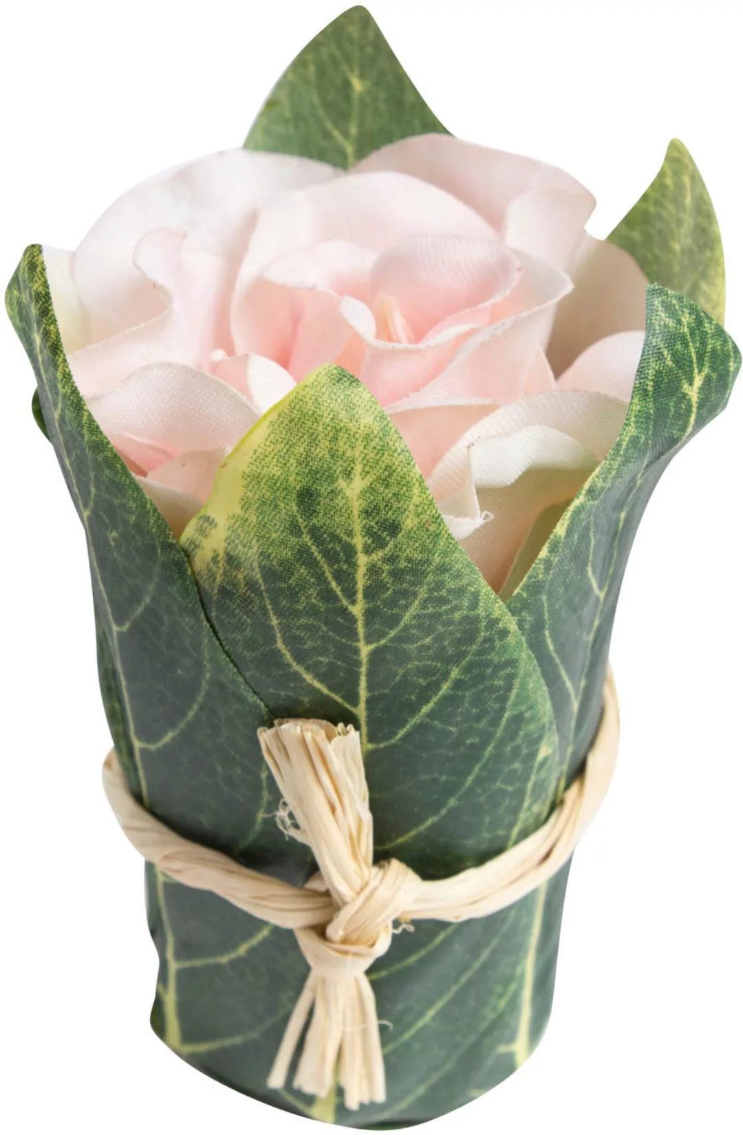 Botanic-Haus Kunstblume "Rosenarrangement mit Blättern umwickelt" günstig online kaufen