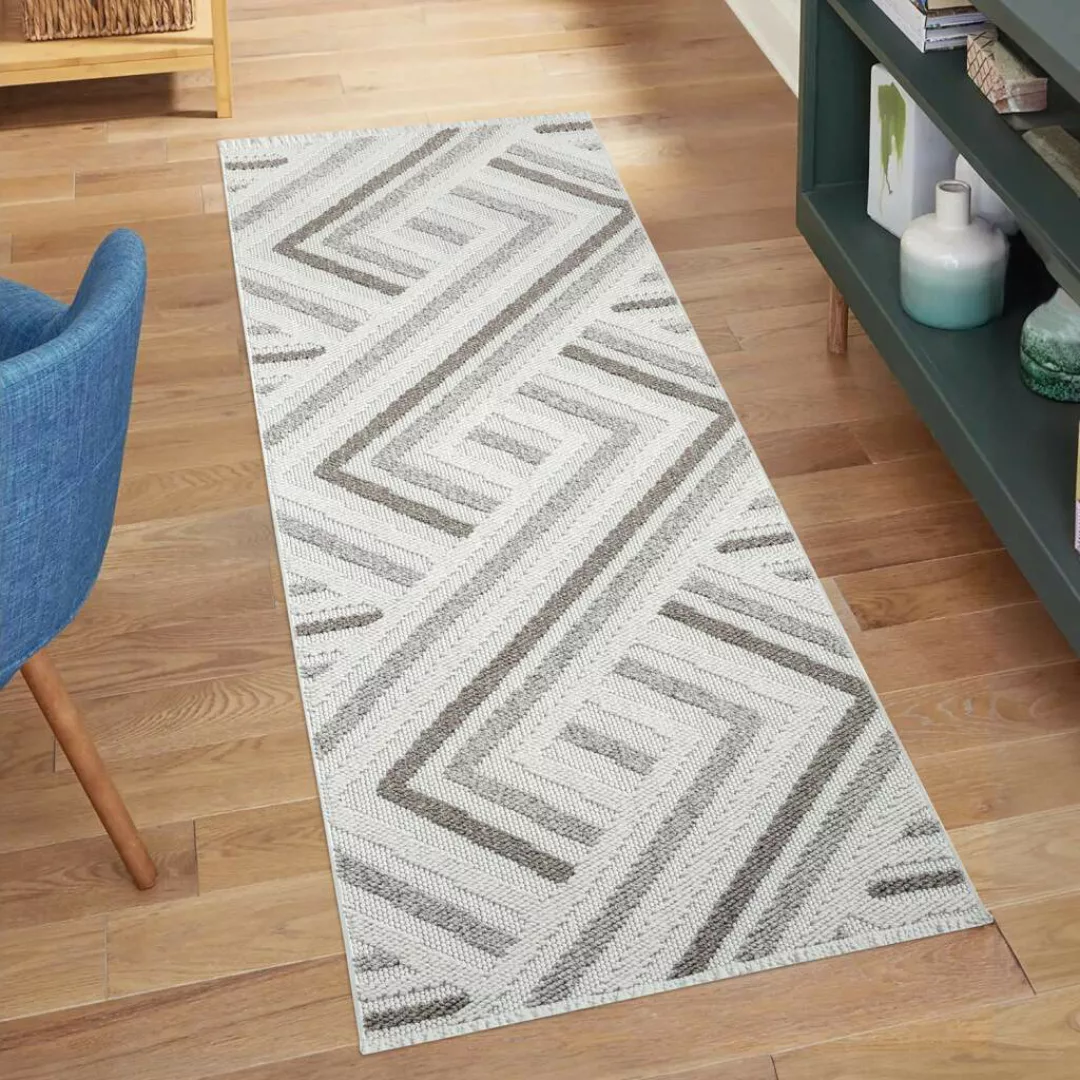 Carpet City Teppich »LINDO 7590«, rechteckig, Kurzflor, Hochtief-Muster/ 3D günstig online kaufen