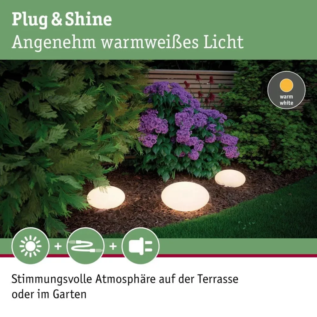 Paulmann Plug & Shine LED-Dekoleuchte Stone 35 cm günstig online kaufen