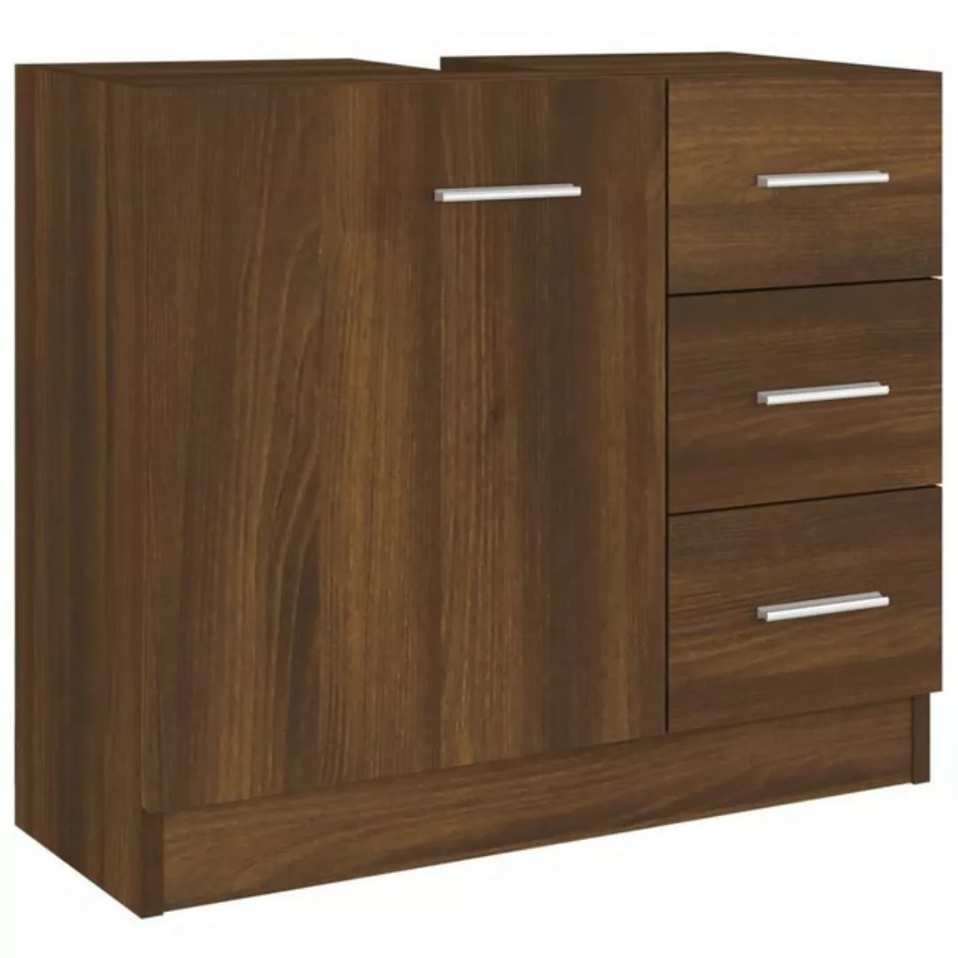 vidaXL Waschbeckenschrank Waschbeckenschrank Braun Eichen-Optik 63x30x54 cm günstig online kaufen