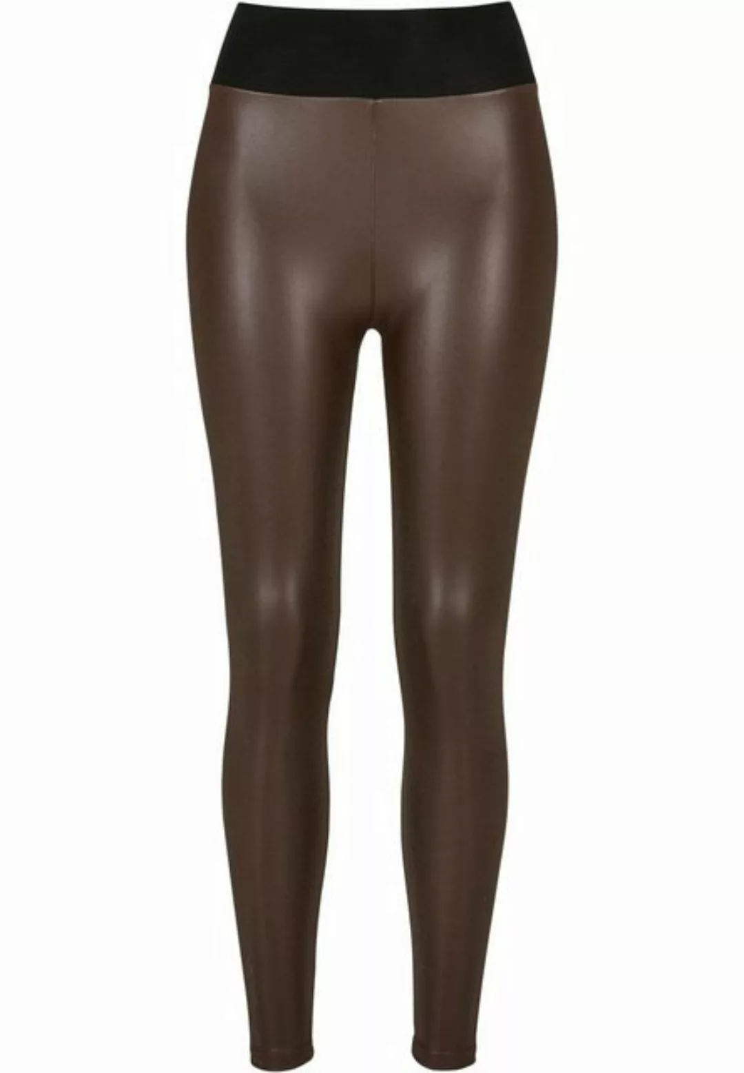 URBAN CLASSICS Leggings Urban Classics Damen Ladies Faux Leather High Waist günstig online kaufen