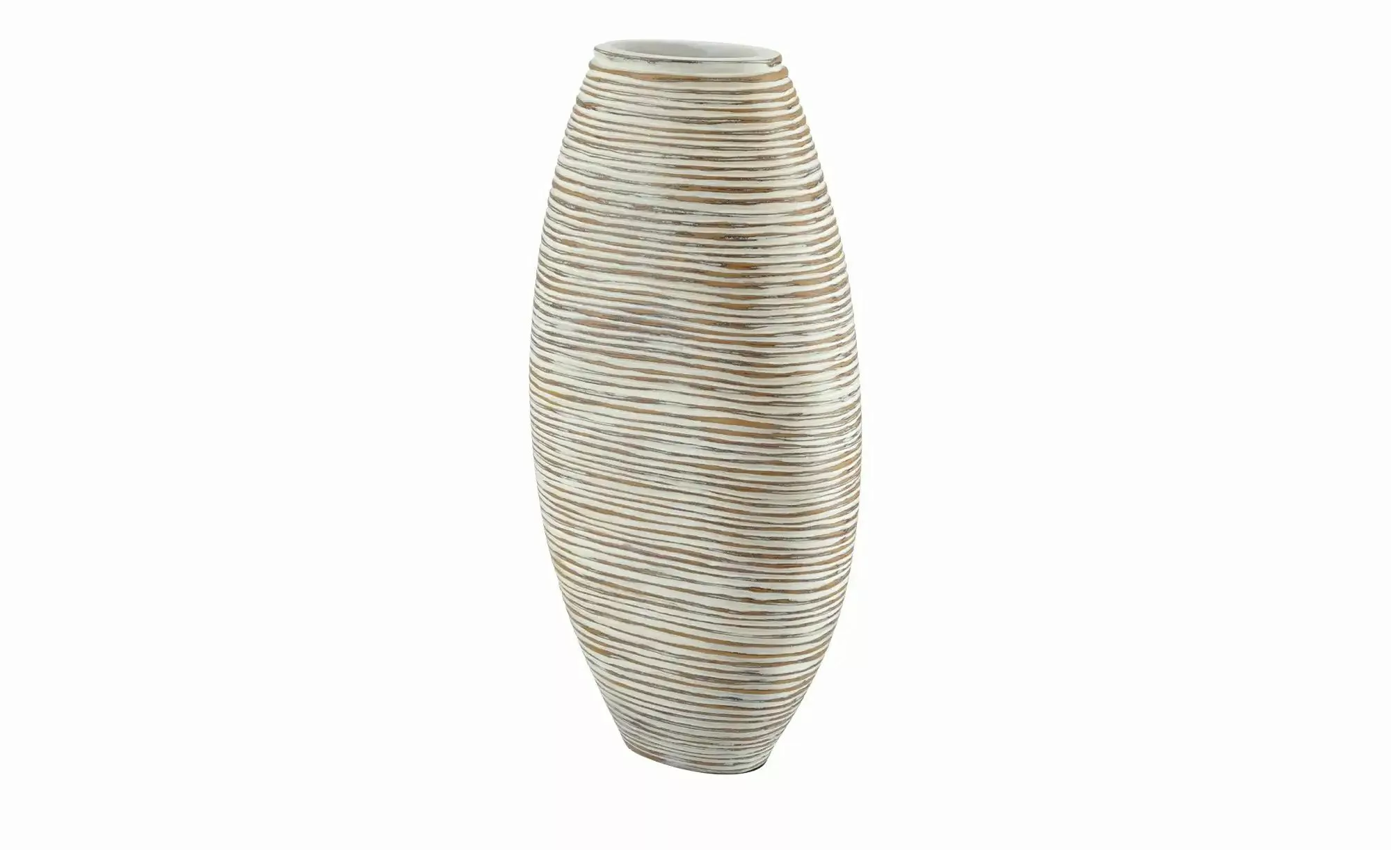 Deko Vase ¦ weiß ¦ Polyresin (Kunstharz) ¦ Maße (cm): B: 22 H: 45 T: 9,5 Ac günstig online kaufen