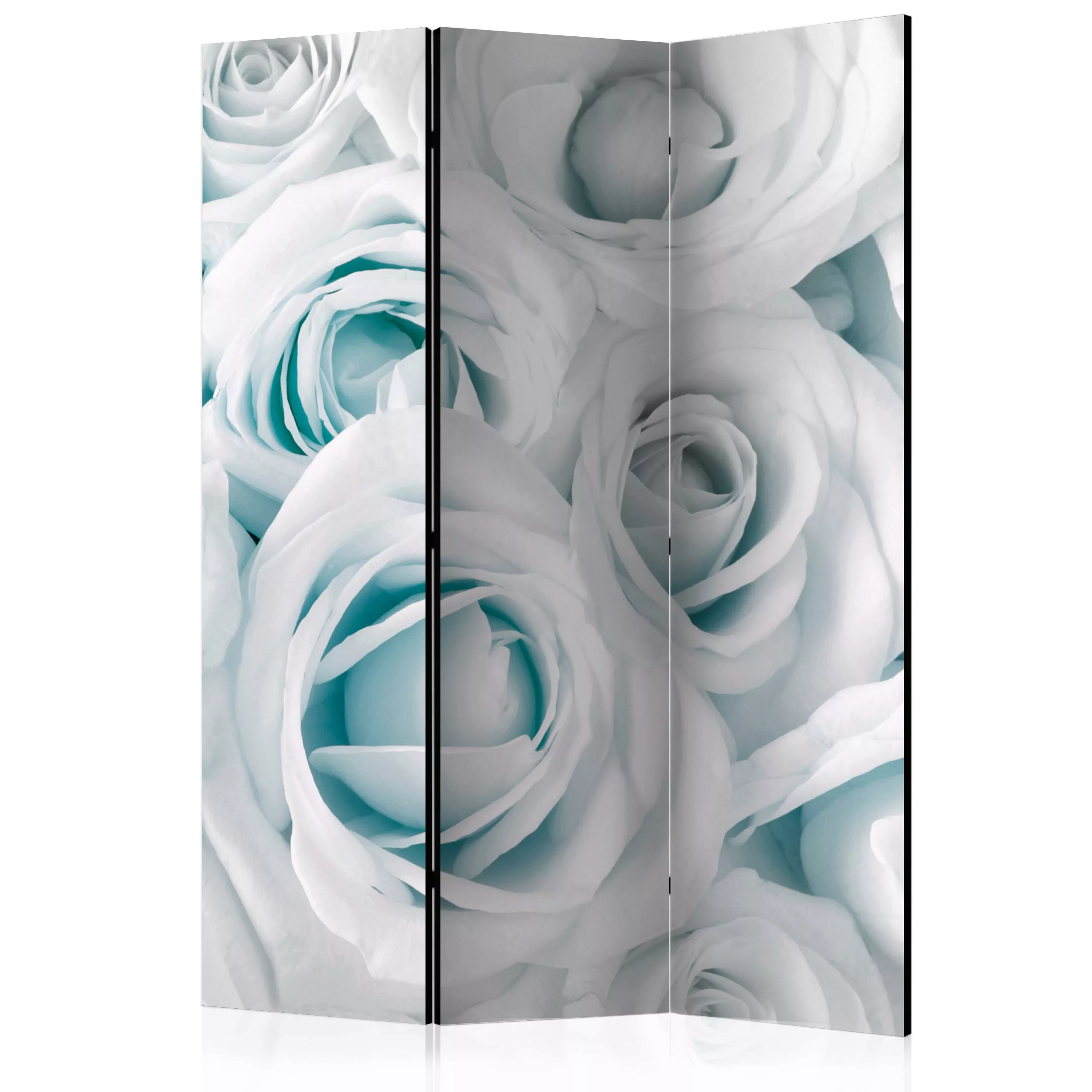 3-teiliges Paravent - Satin Rose (turquoise) [room Dividers] günstig online kaufen