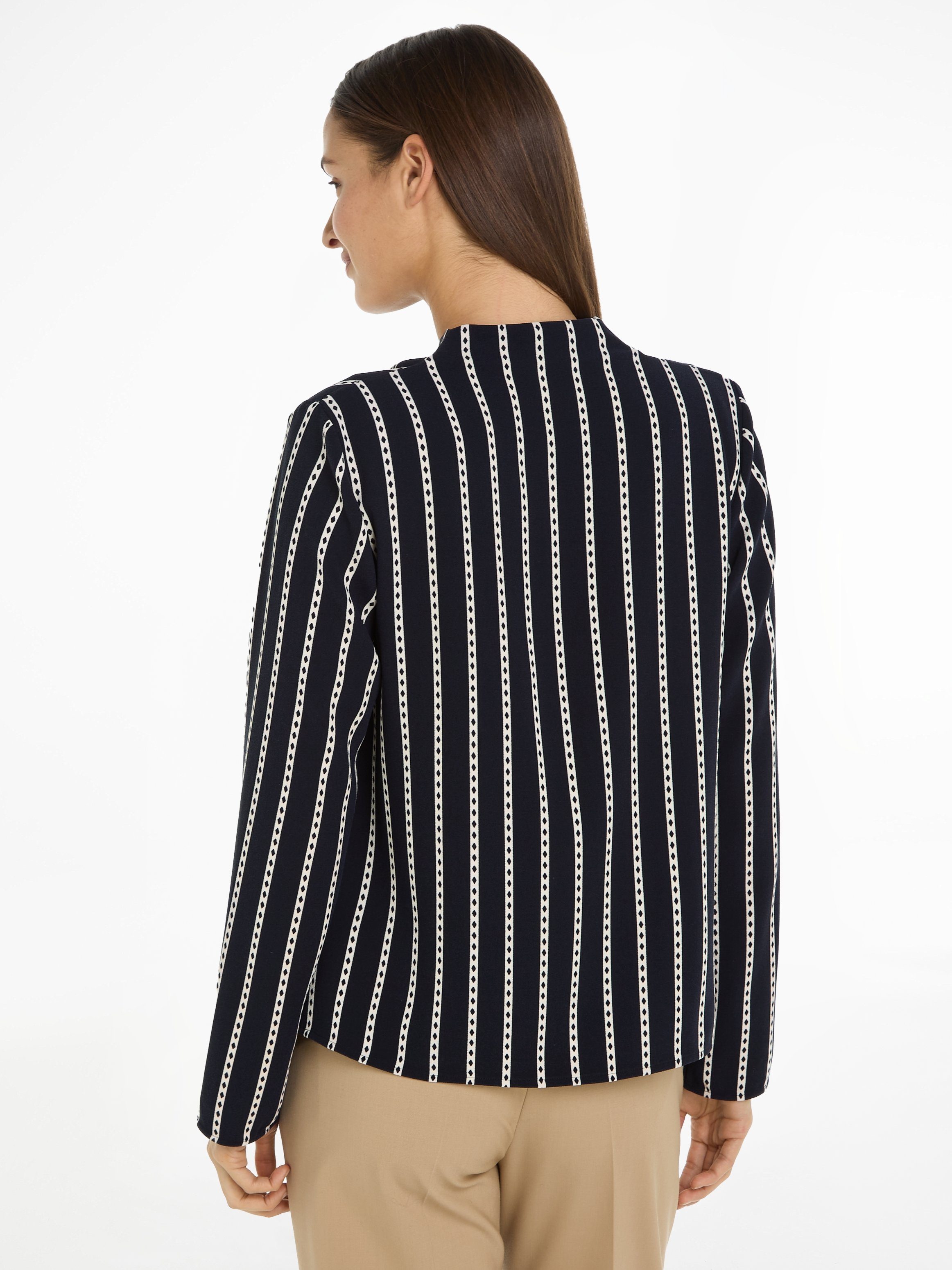 Tommy Hilfiger Blusentop ARGYLE STRIPE COWL günstig online kaufen