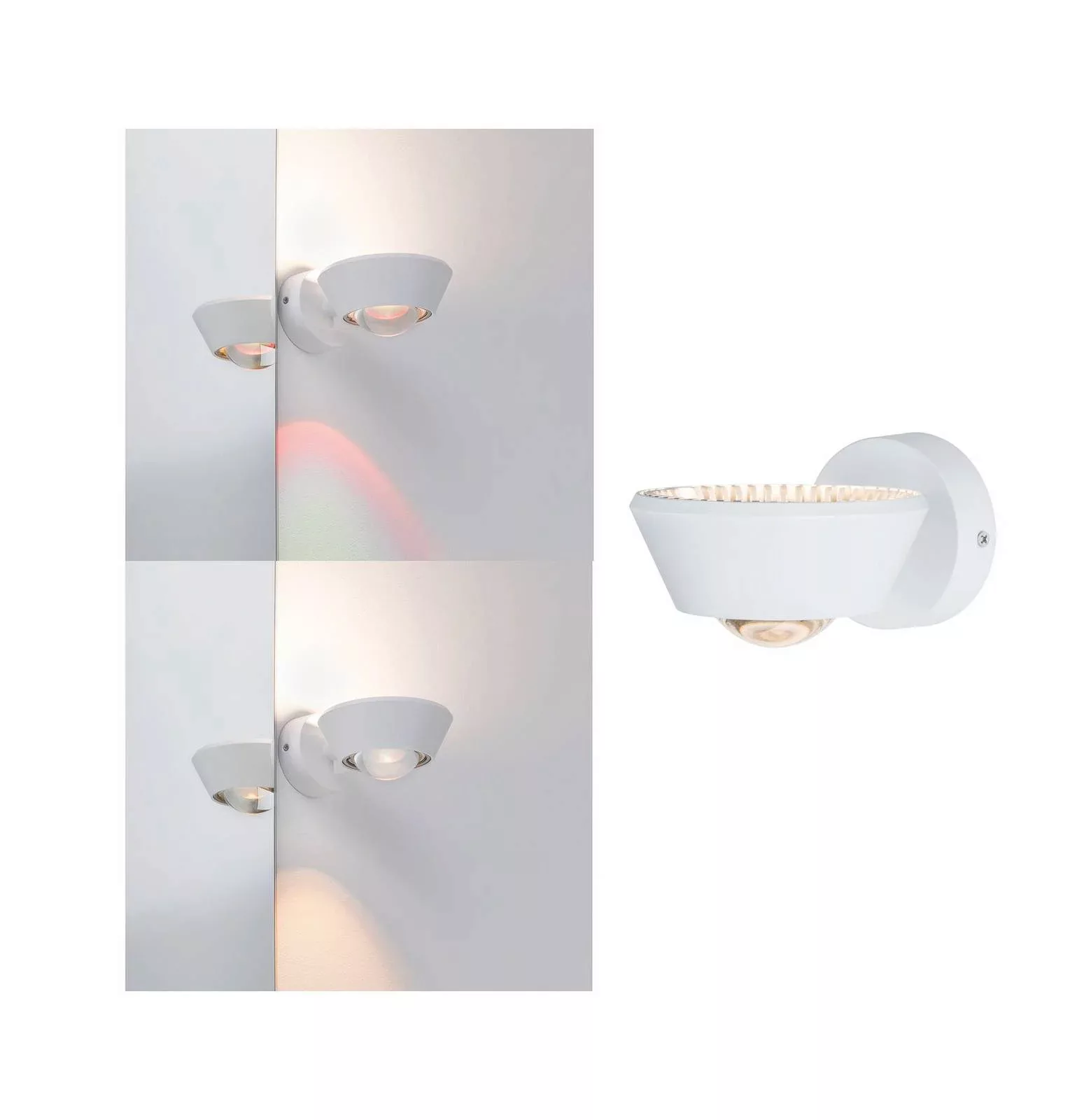 Paulmann "LED Wandleuchte Sabik IP44 2700K 800lm / 390lm 230V 9 / 4W dimmba günstig online kaufen