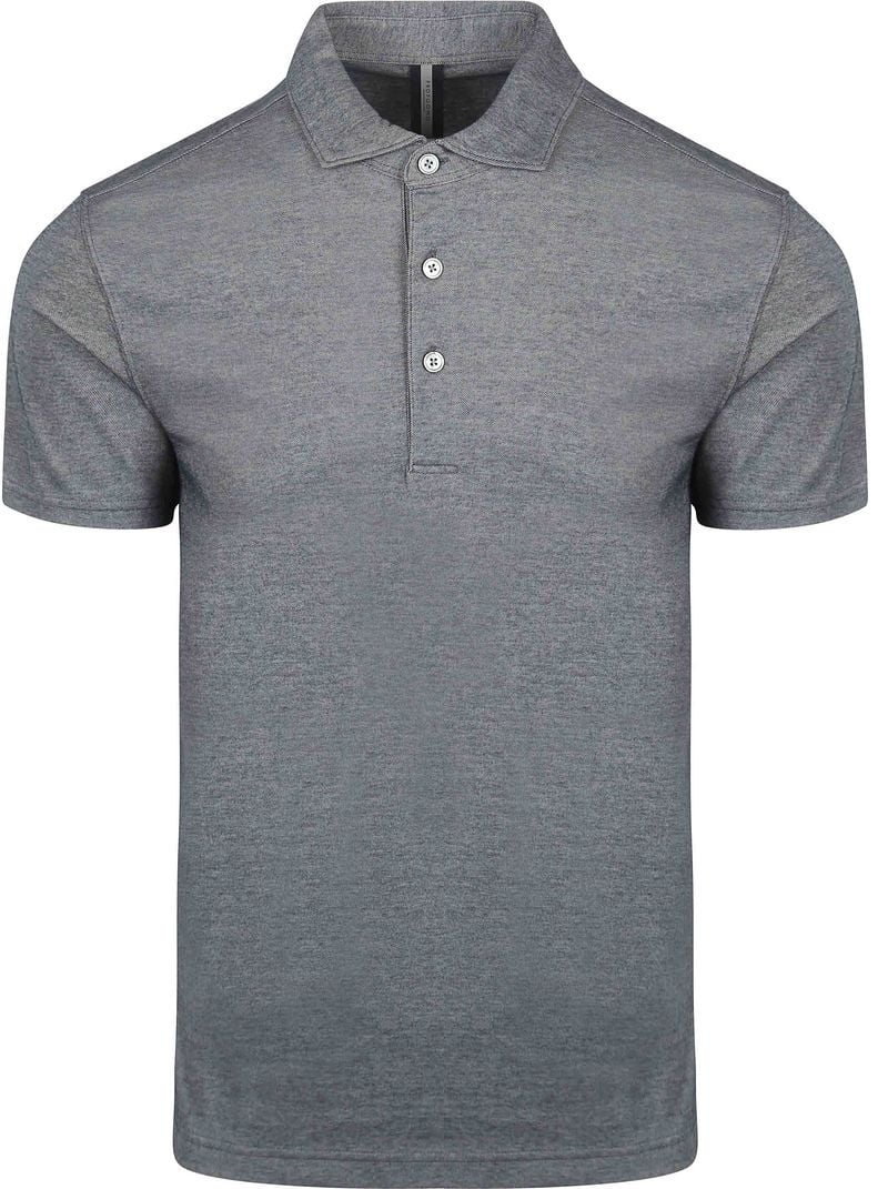 Profuomo Poloshirt Luxury Knitted Melange Blau - Größe S günstig online kaufen