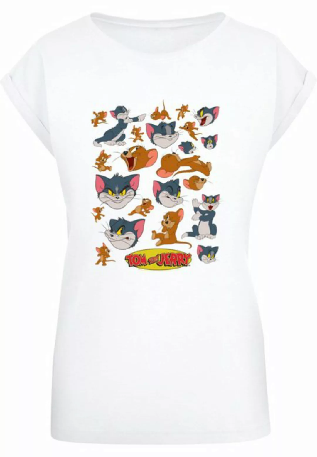 ABSOLUTE CULT T-Shirt ABSOLUTE CULT Damen Ladies Tom and Jerry - Many Faces günstig online kaufen