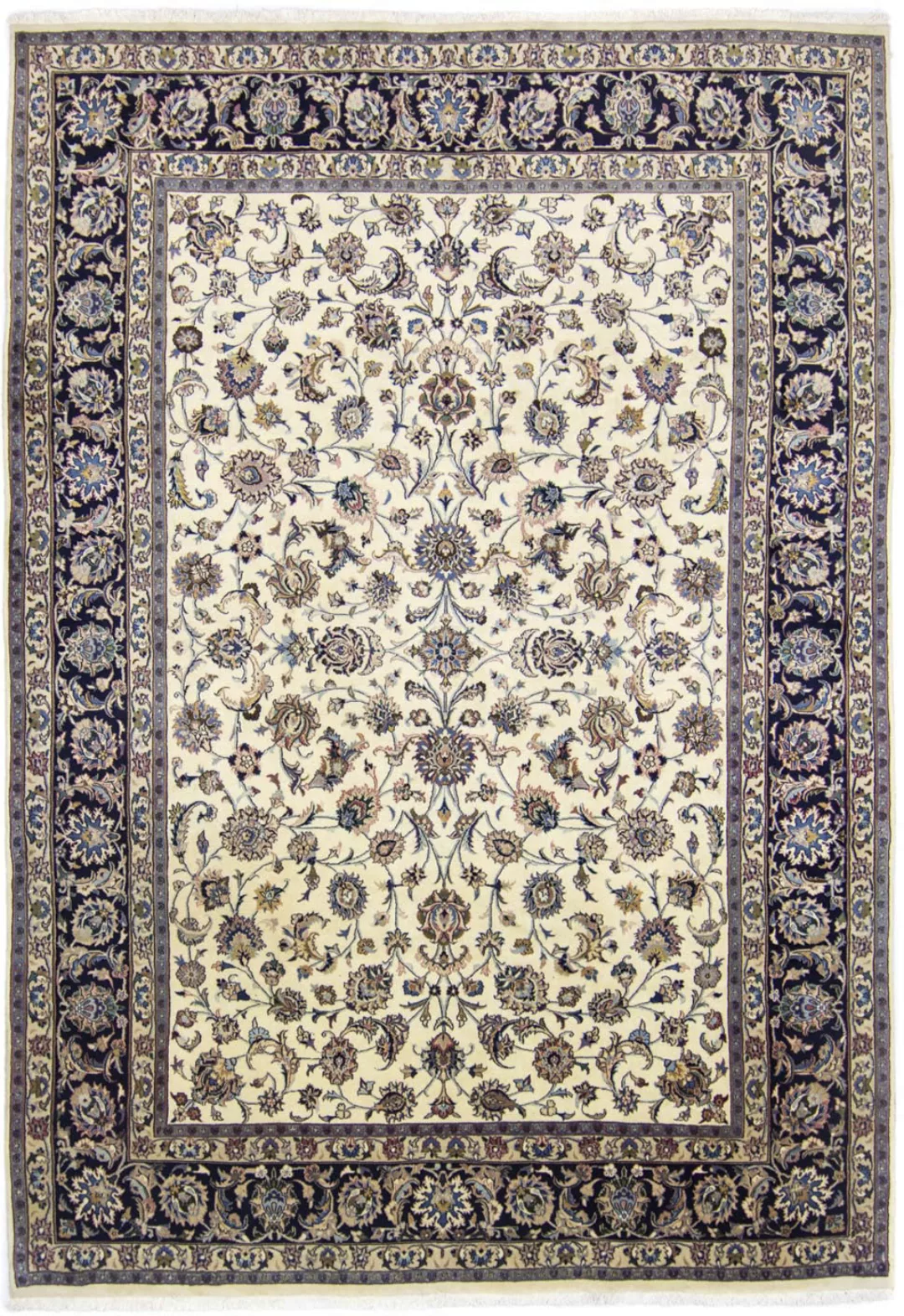 morgenland Wollteppich »Maschad Durchgemustert Beige 344 x 245 cm«, rechtec günstig online kaufen