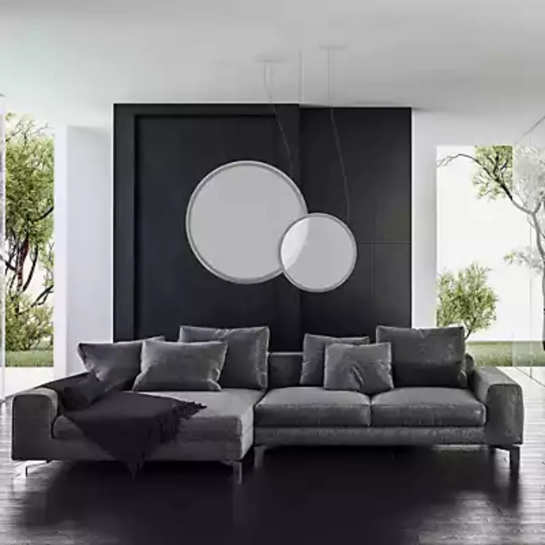 Artemide Discovery Vertical Sospensione LED, schwarz - ø140 cm - RGBW - Art günstig online kaufen