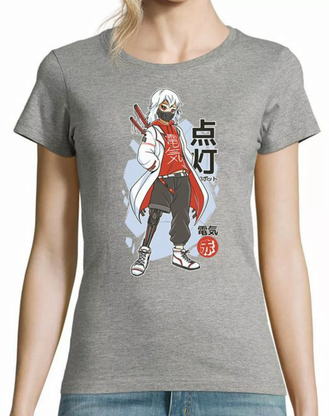 Youth Designz Print-Shirt Techwear Anime Damen T-Shirt mit lustigen Logo fü günstig online kaufen