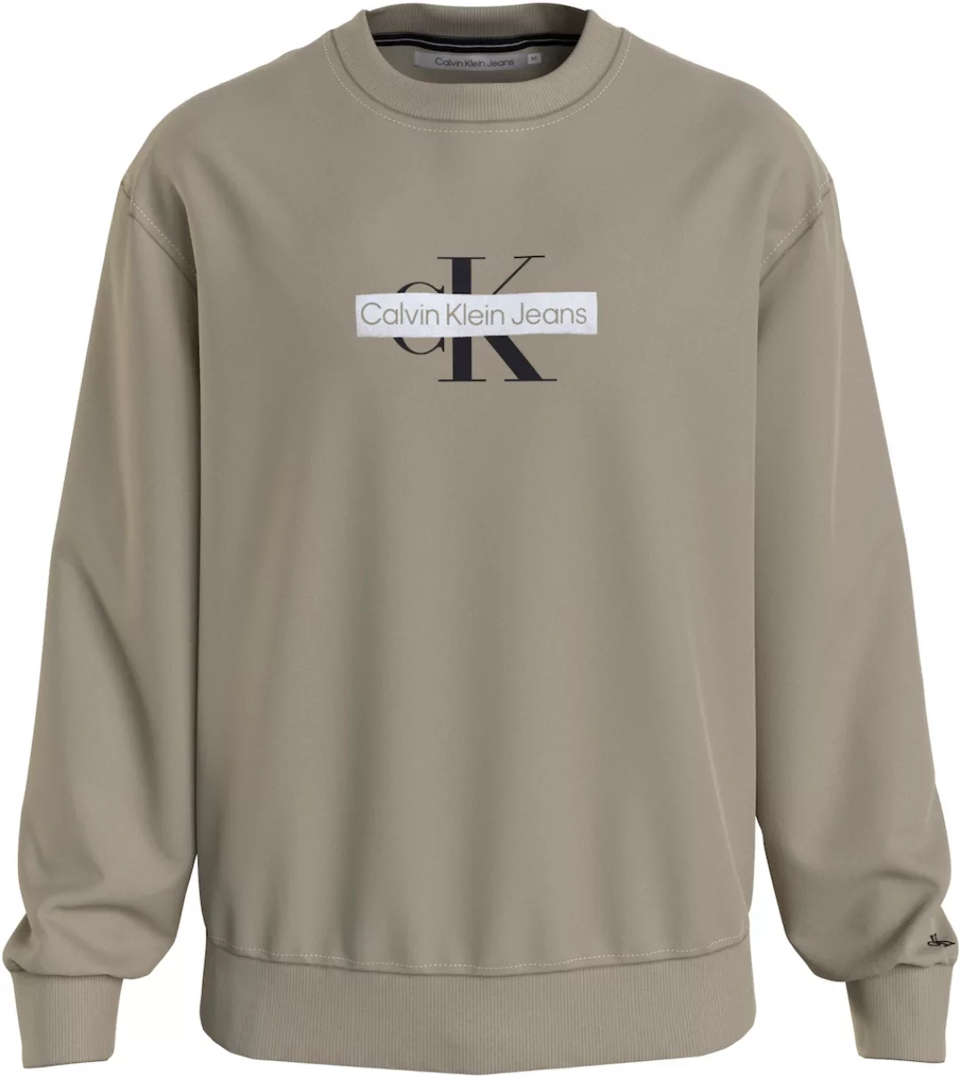 Calvin Klein Jeans Sweatshirt MONOLOGO STENCIL CREW NECK günstig online kaufen