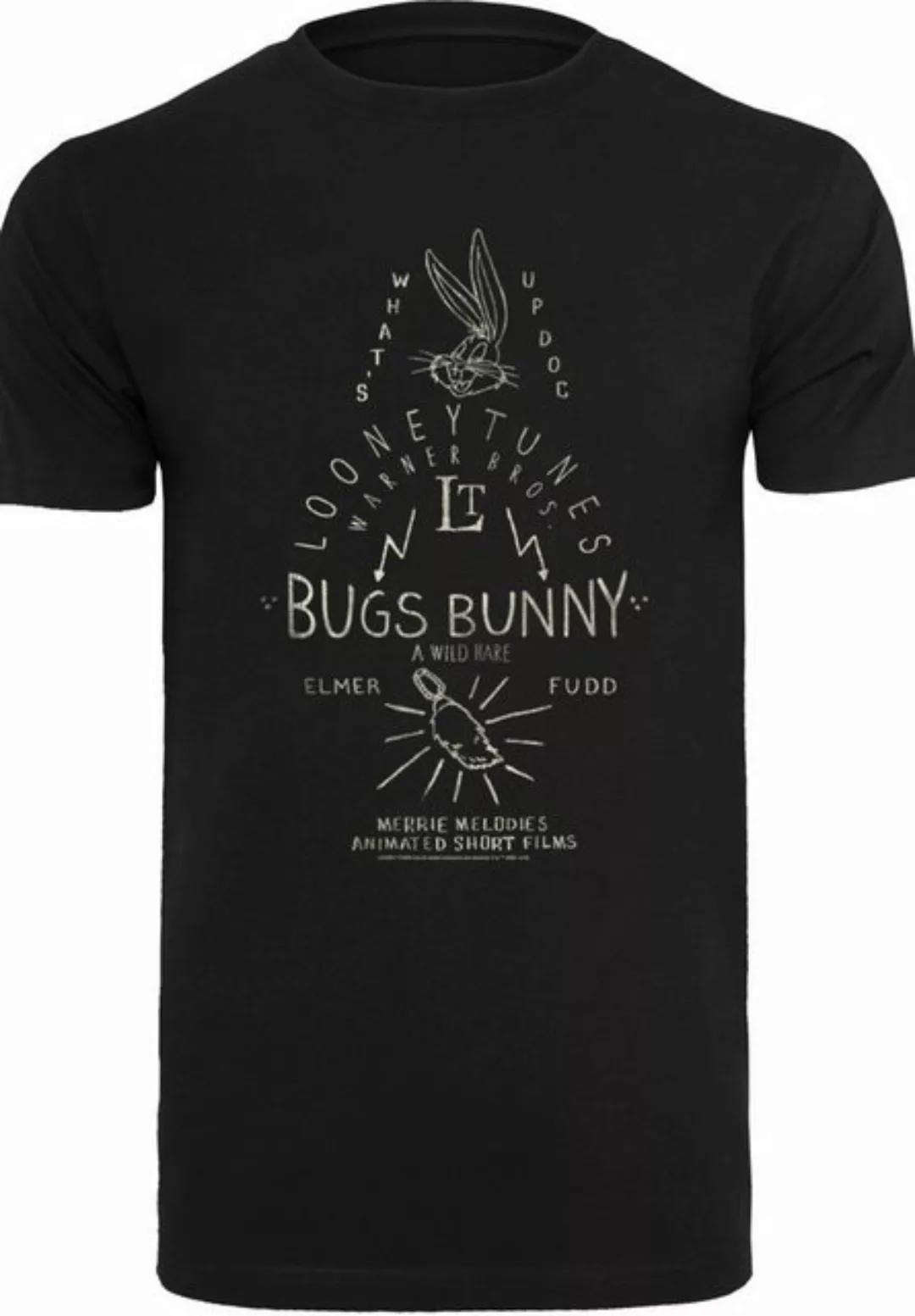 F4NT4STIC T-Shirt Looney Tunes Face Faux Pocket Print günstig online kaufen