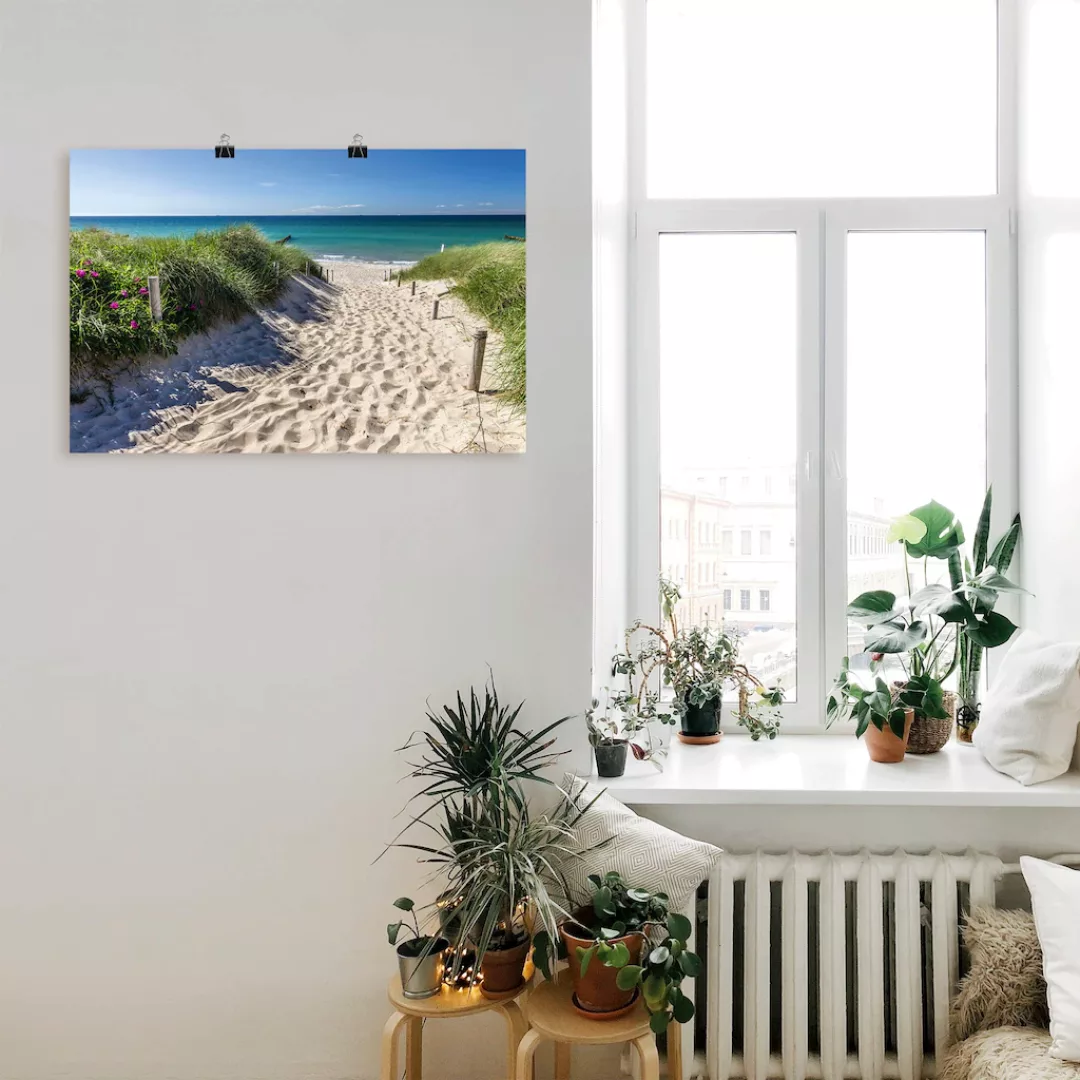 Artland Wandbild "Weg zum Strand an der Ostsee", Strandbilder, (1 St.), als günstig online kaufen