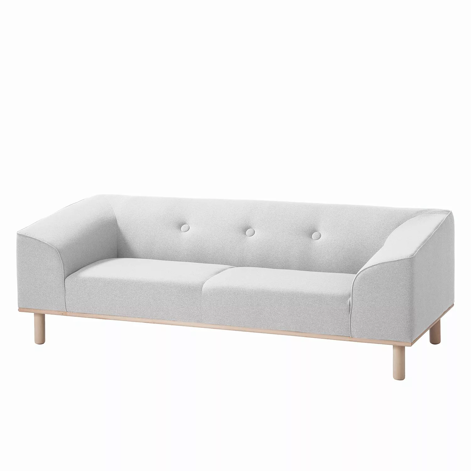 home24 Mørteens Sofa Aya 3-Sitzer Granit Webstoff 220x72x90 cm (BxHxT) Skan günstig online kaufen