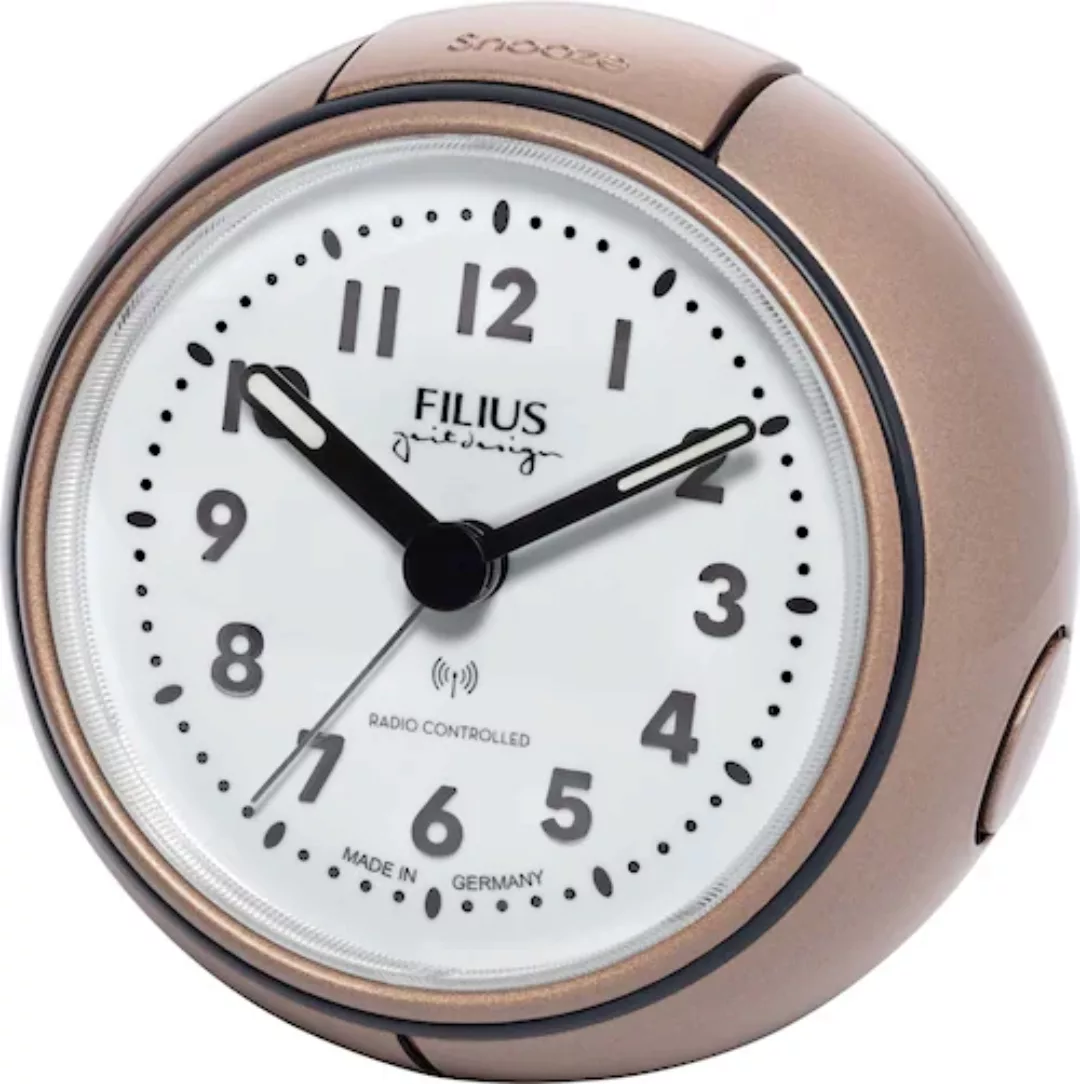 Filius Funk-Wecker Roségold-Metallic Radiowecker rosegold günstig online kaufen