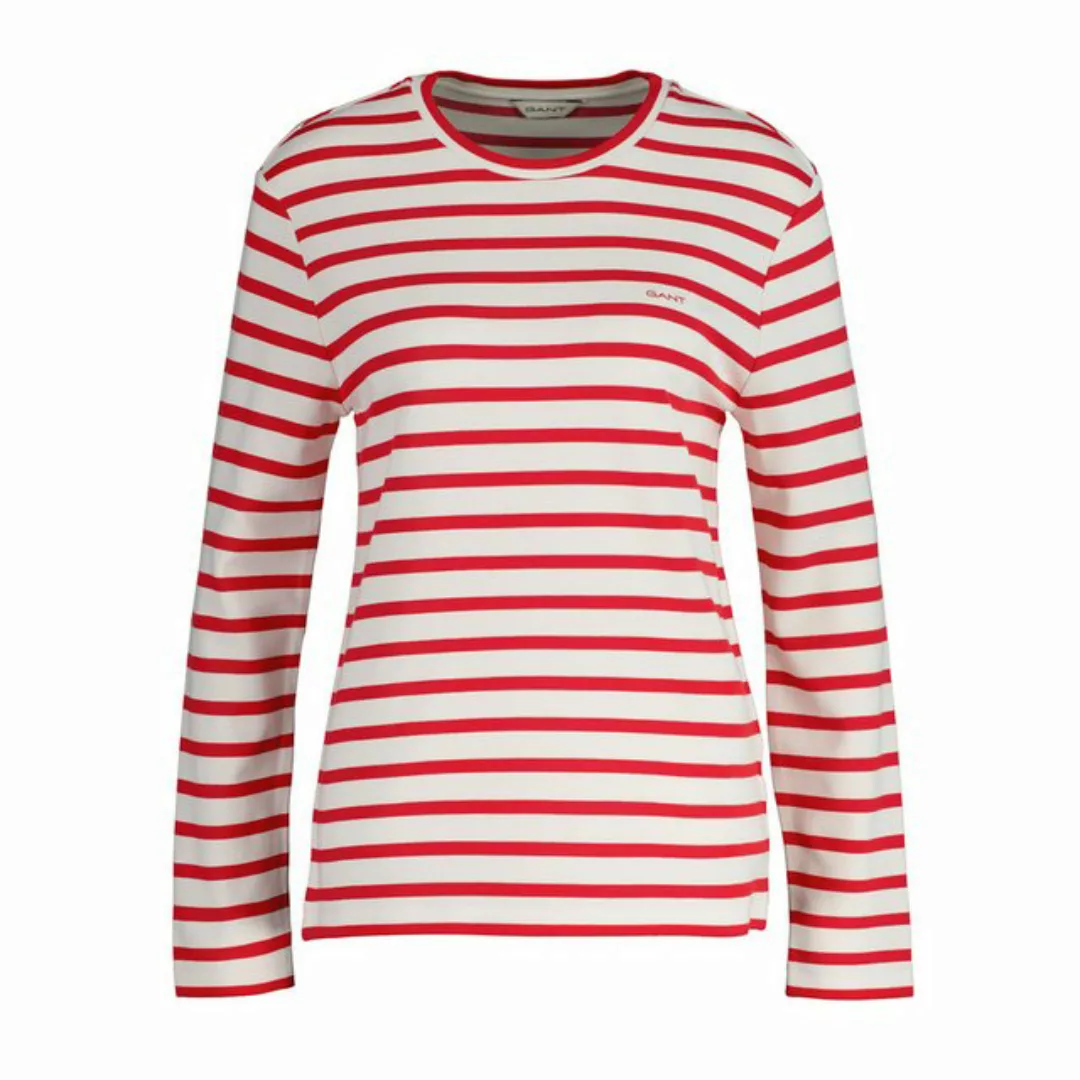 Gant Langarmshirt 4200830 Damen Langarmshirt mit Gant Schriftzug auf der Br günstig online kaufen