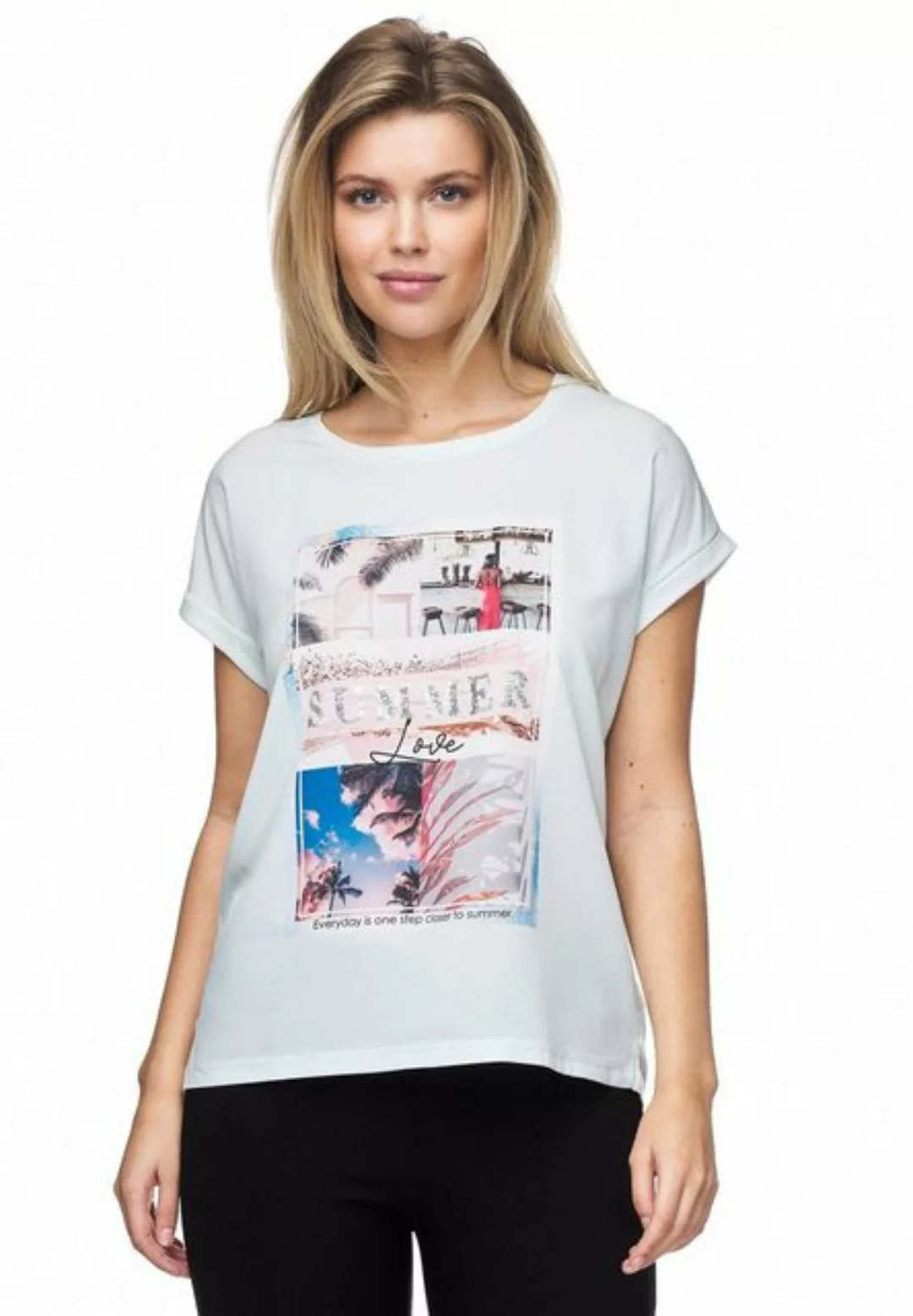 Decay T-Shirt mit glitzerndem Pailletten-Schriftzug günstig online kaufen