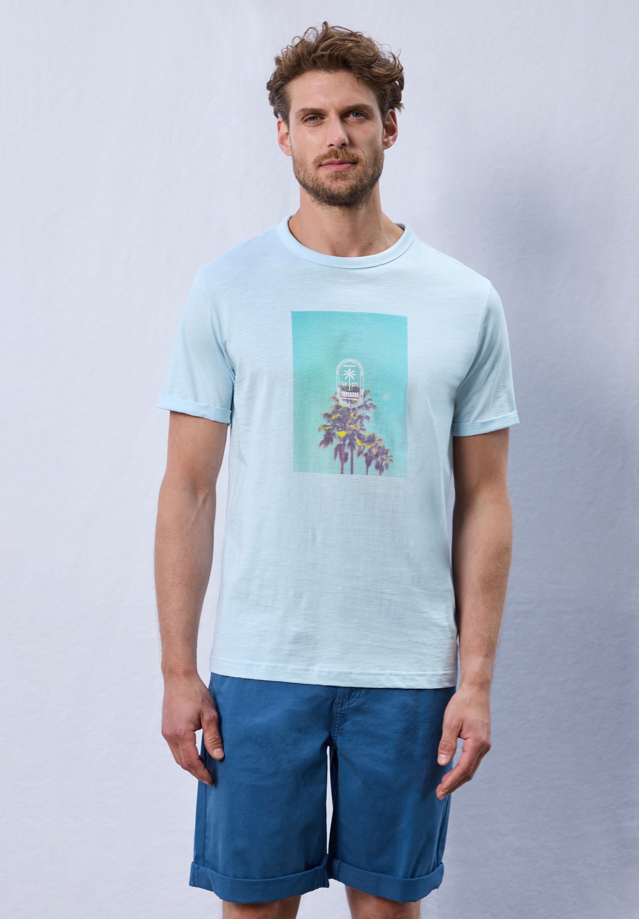 STREET ONE MEN T-Shirt, aus reiner Baumwolle günstig online kaufen