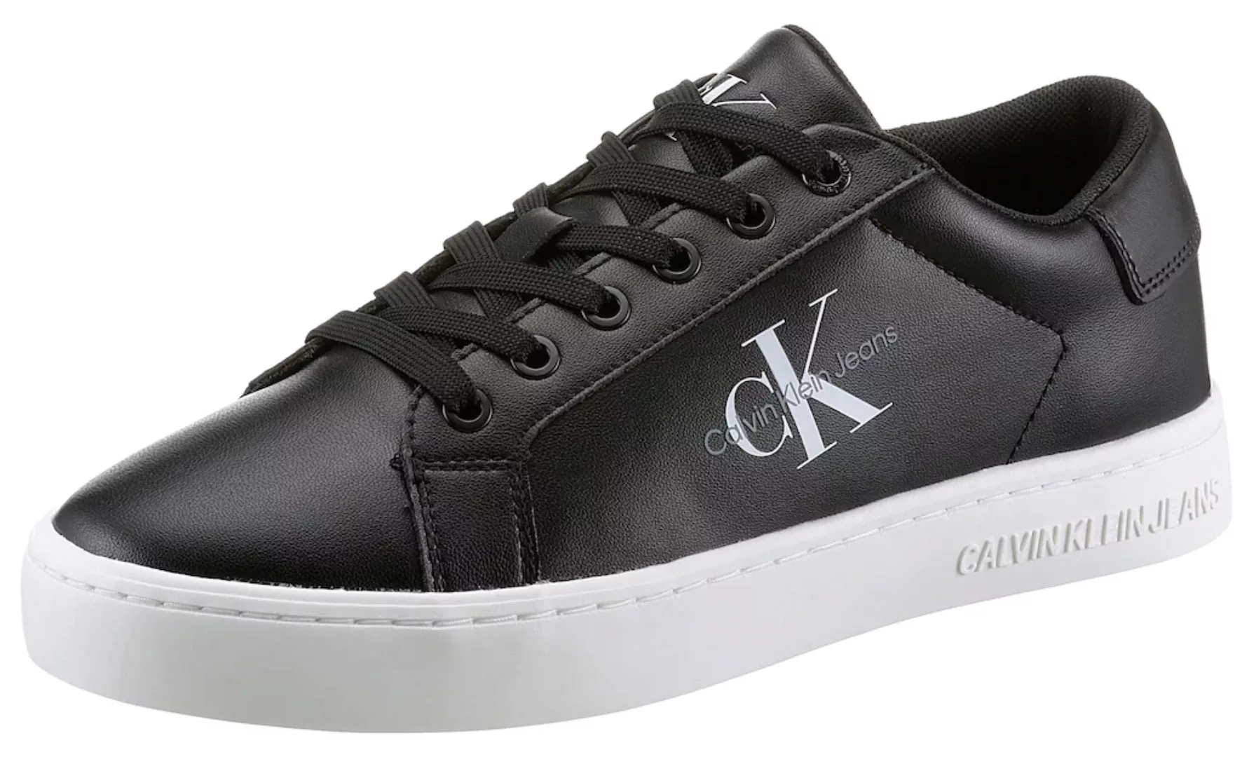 Calvin Klein Jeans Sneaker "CLASSIC CUPSOLE LACEUP LOW LTH", mit kontrastfa günstig online kaufen