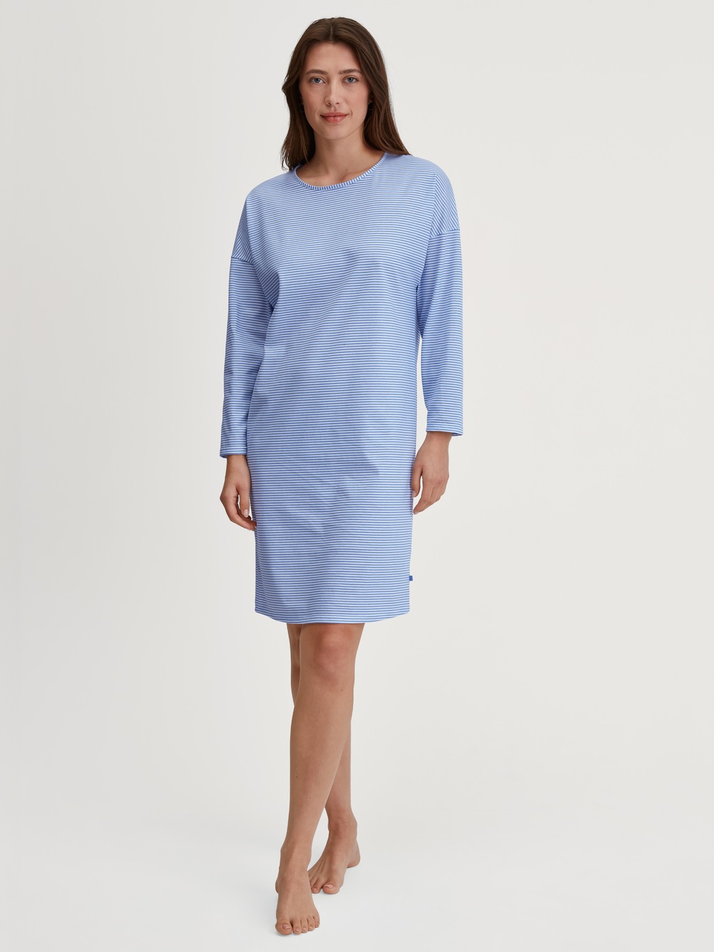 CALIDA Nachthemd "Lovely Nights", Langarm, Rundhals, Pure Cotton, Single Je günstig online kaufen