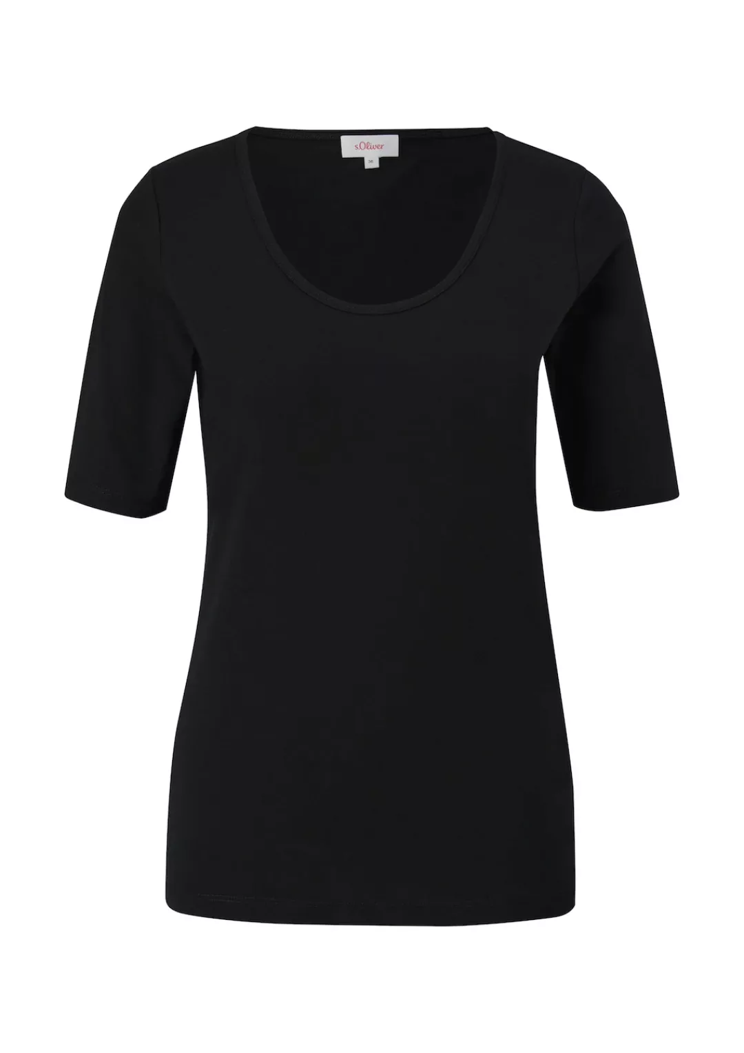 s.Oliver T-Shirt mit längerem Kurzarm günstig online kaufen