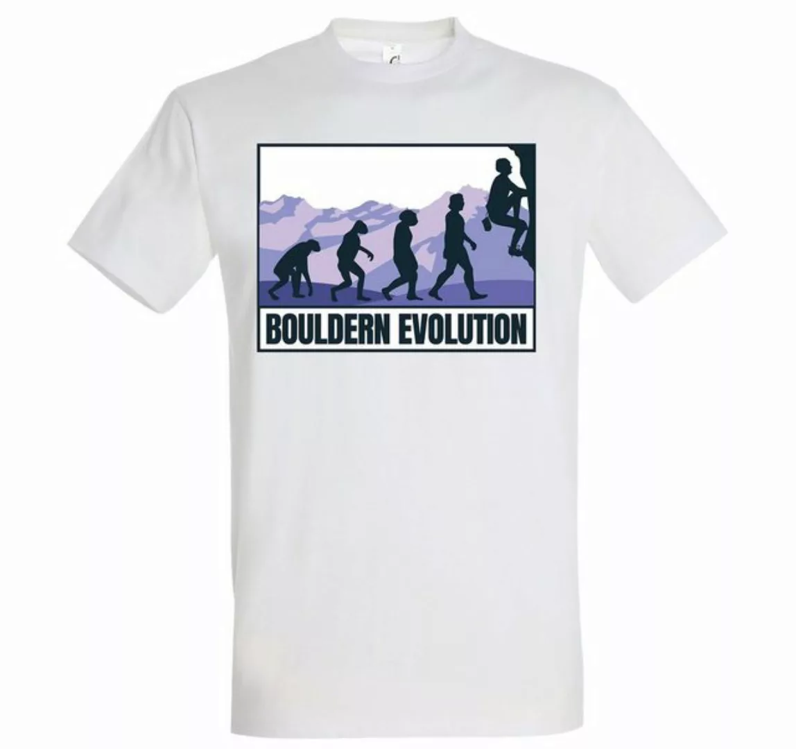 Youth Designz T-Shirt Bouldern Evolution Herren Shirt mit trendigem Frontpr günstig online kaufen