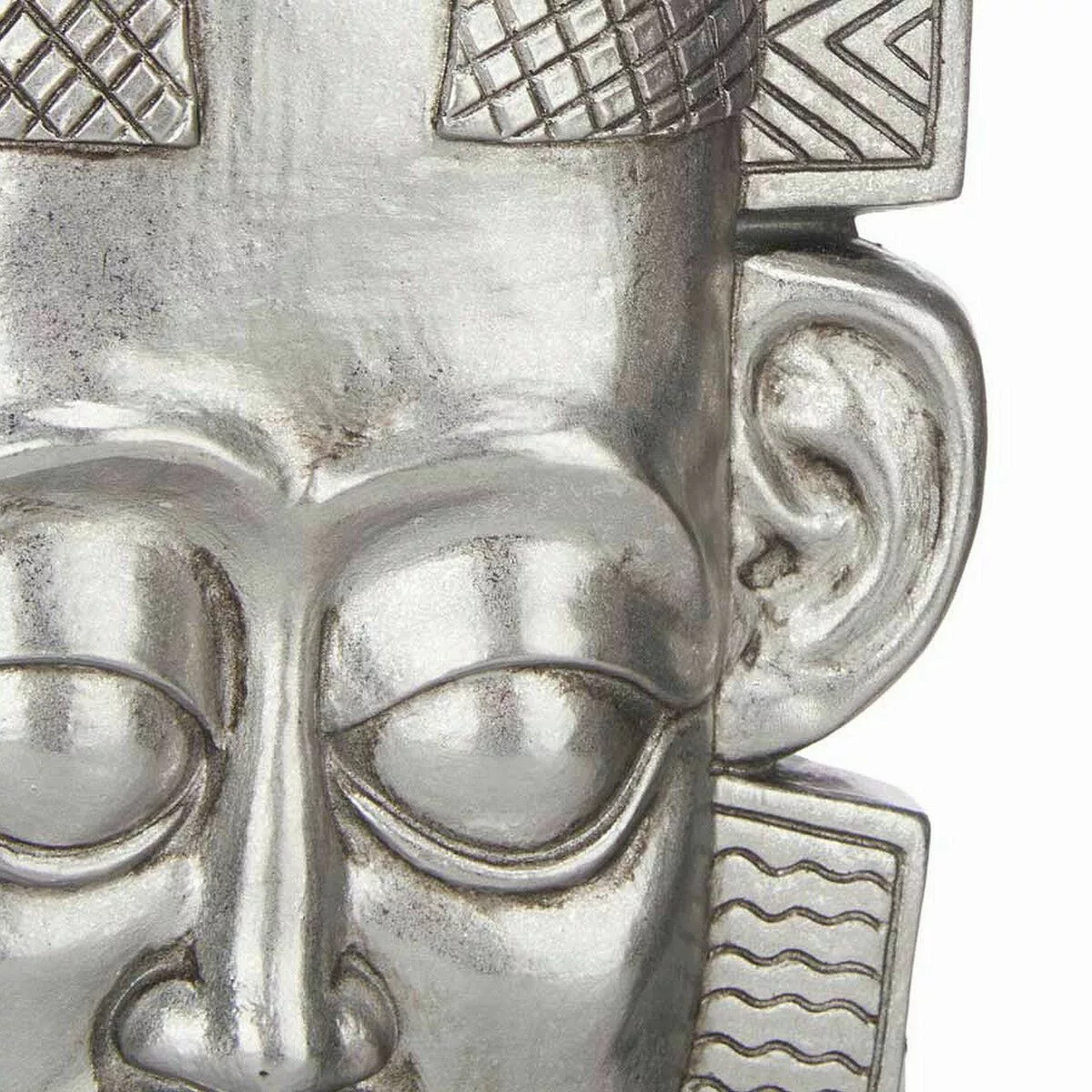 Deko-figur Indianer Silberfarben Polyesterharz (17,5 X 36 X 10,5 Cm) günstig online kaufen