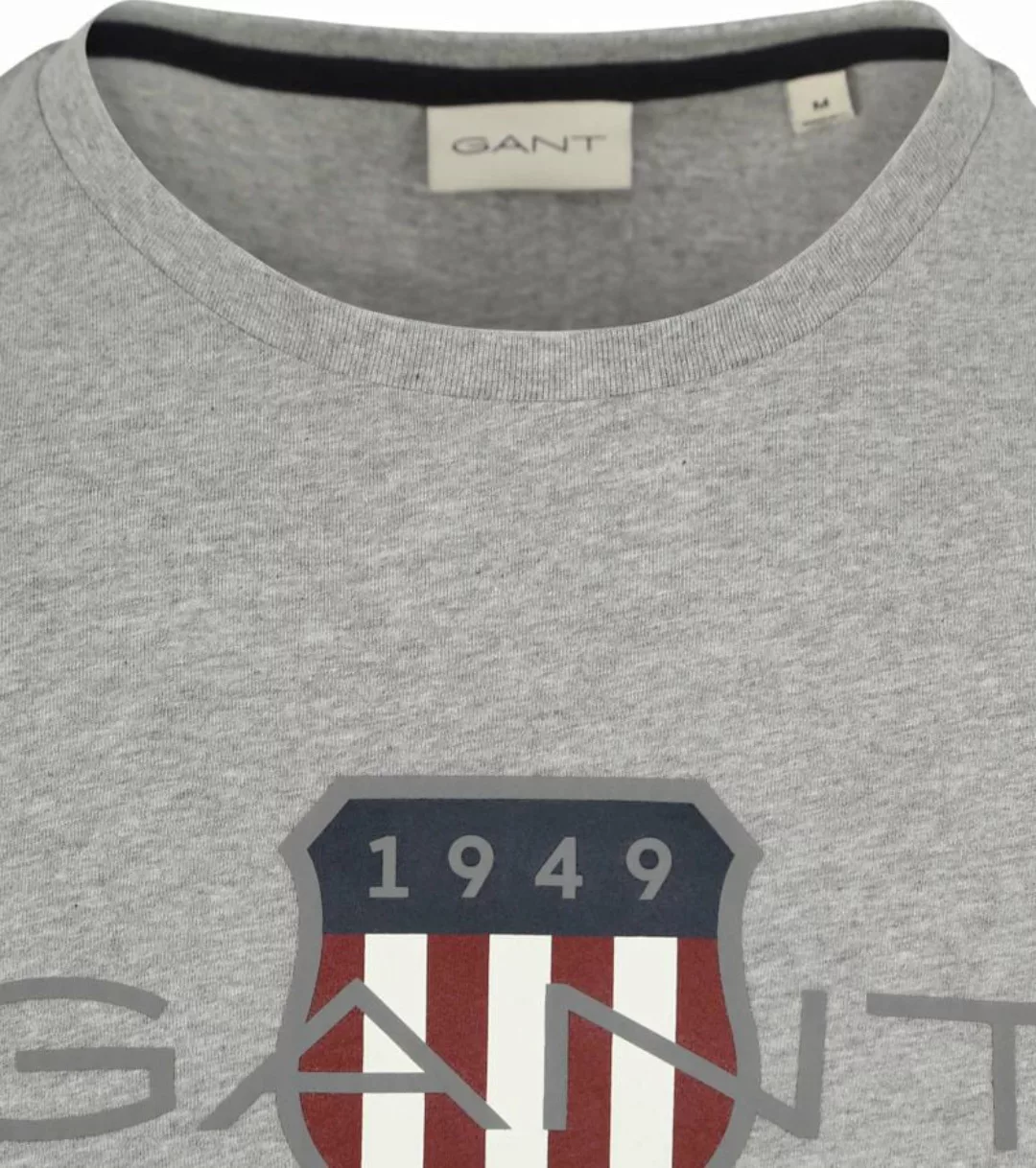 Gant T-shirt Logo Grau - Größe L günstig online kaufen