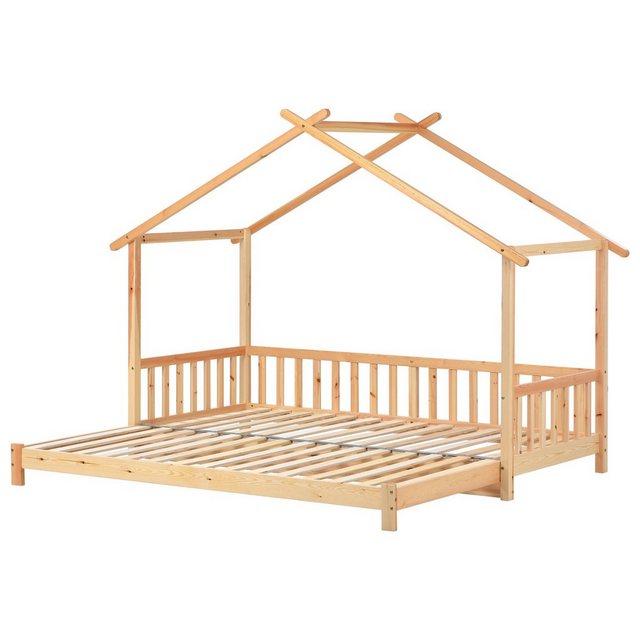 Gotagee Kinderbett Baumhaus Bett 200x90cm erweiterbar Tagesbett Doppelbett günstig online kaufen