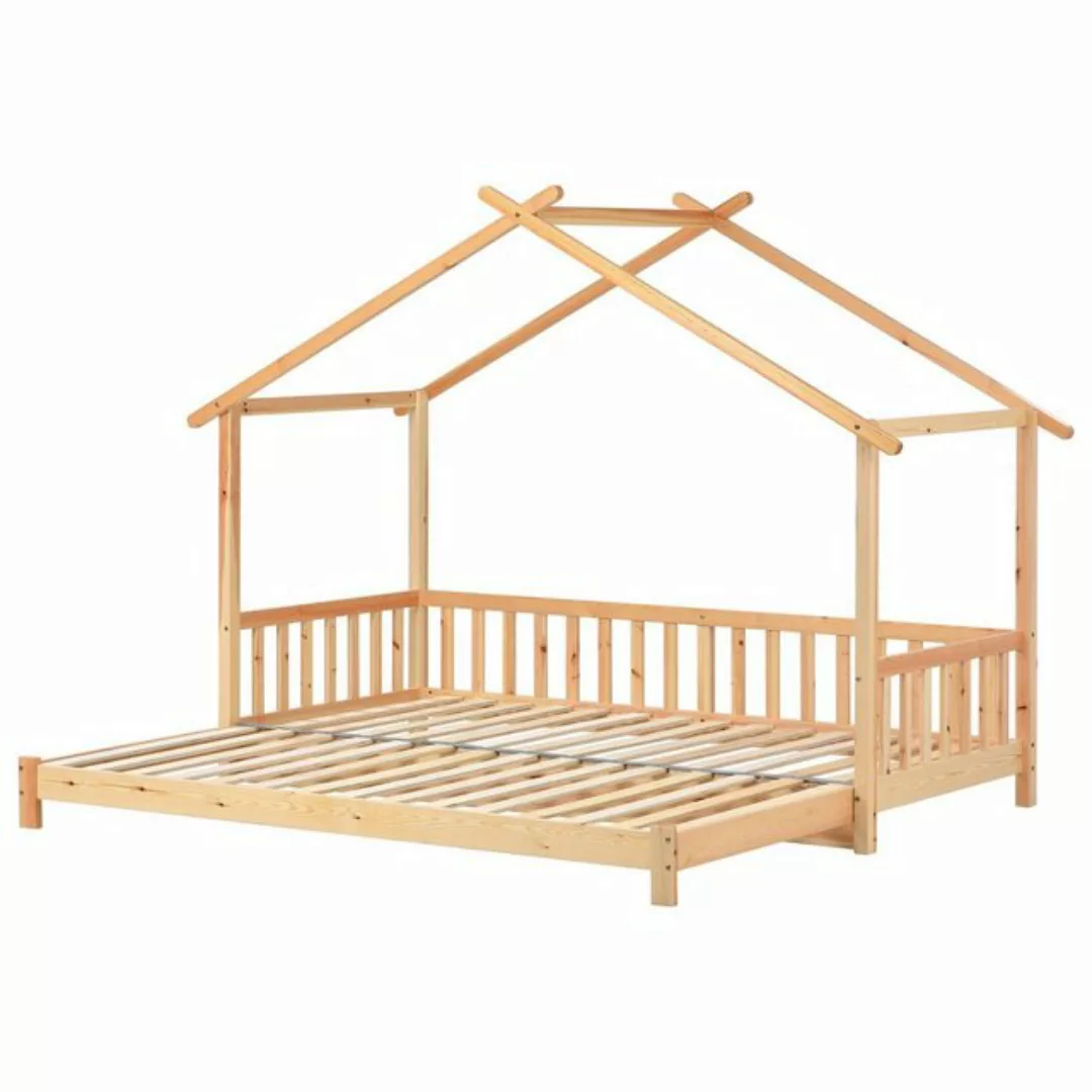 Gotagee Kinderbett Baumhaus Bett 200x90cm erweiterbar Tagesbett Doppelbett günstig online kaufen