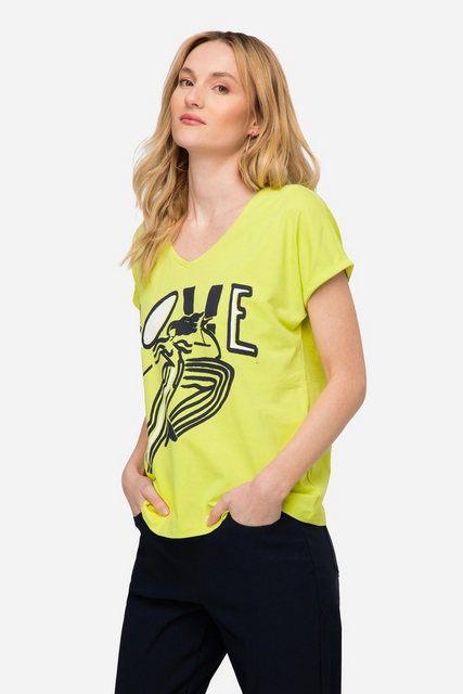 Laurasøn T-Shirt T-Shirt oversized LOVE V-Ausschnitt günstig online kaufen