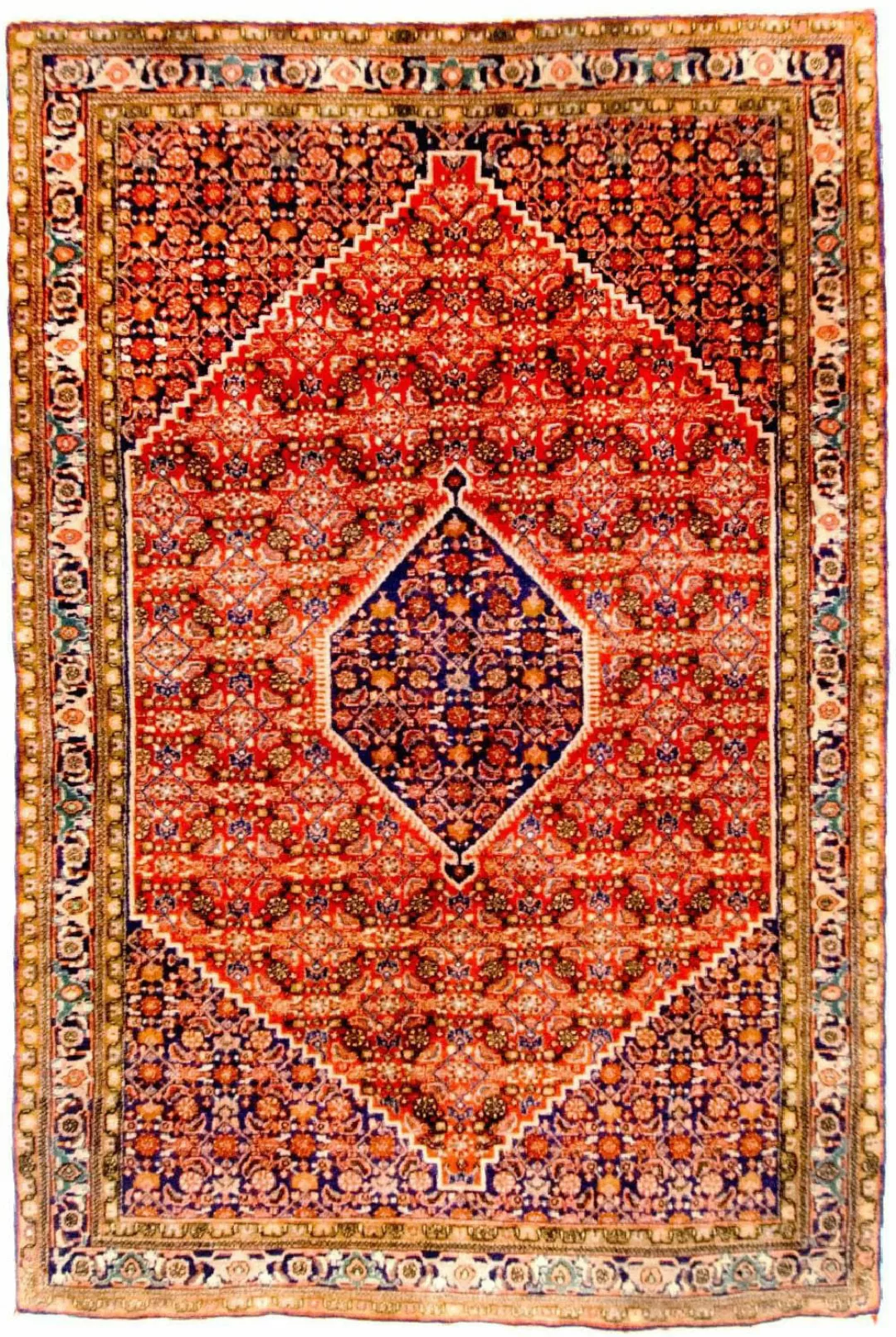 morgenland Teppich »Bidjar Bukan Teppich handgeknüpft blau«, rechteckig günstig online kaufen