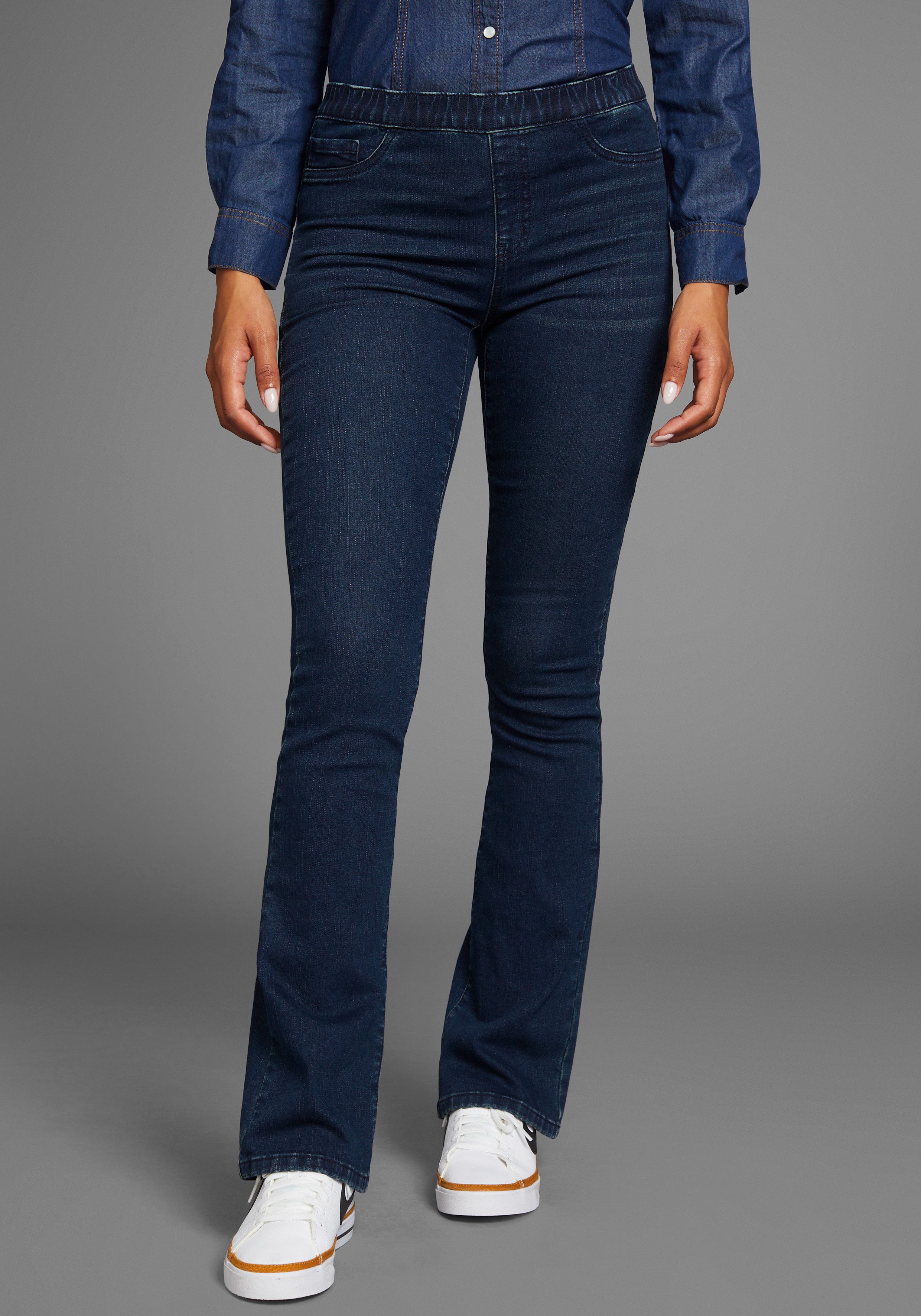 Arizona Jeansjeggings Bootcut mit leichtem Thermo günstig online kaufen