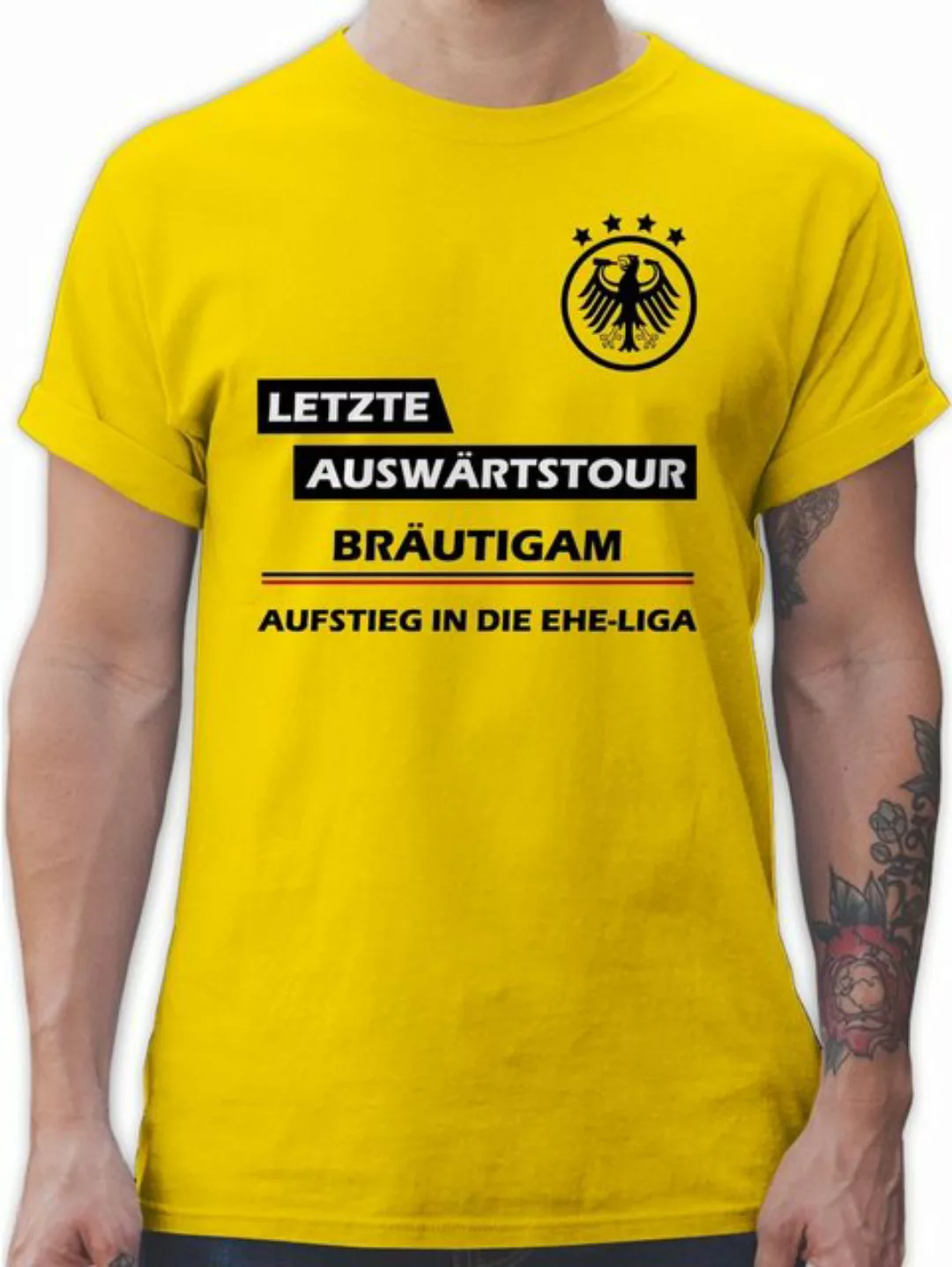 Shirtracer T-Shirt Letzte Auswärtstour Bräutigam JGA Männer günstig online kaufen