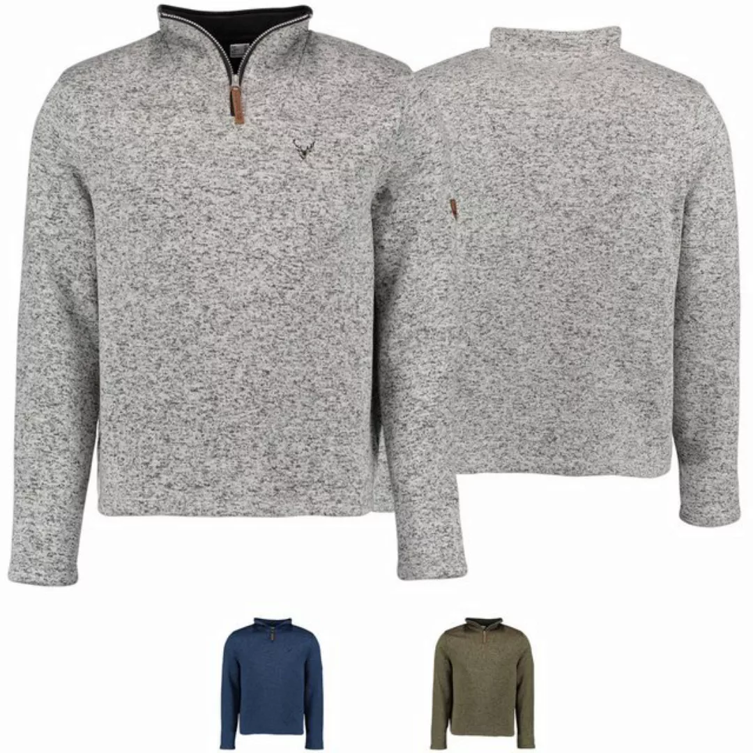 German Wear Strickfleece-Pullover OP8 Herren Jagd Fleecepullover Strickflee günstig online kaufen