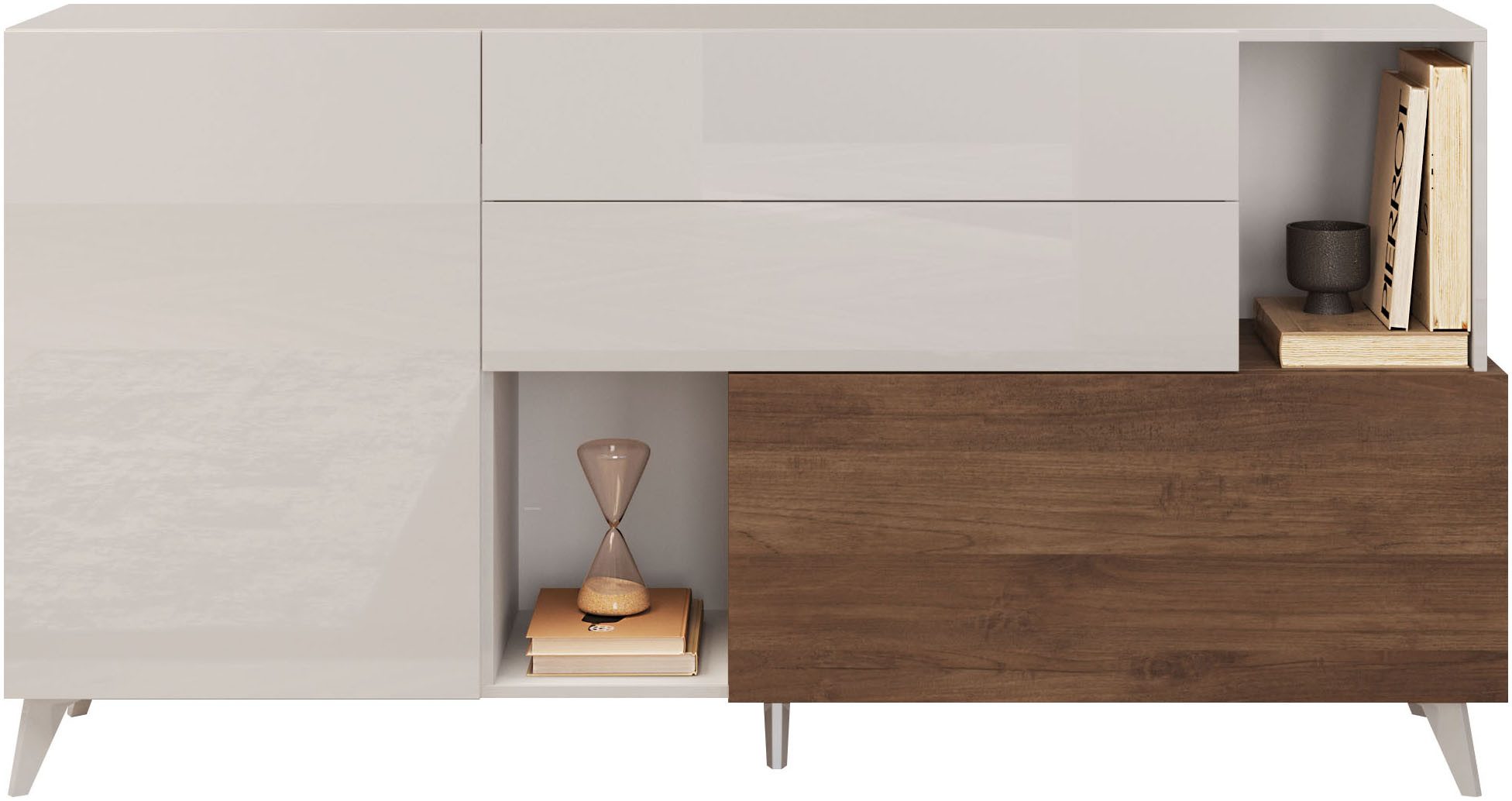 INOSIGN Sideboard "Monaco Breite 181 cm, Anrichte mit 1 Tür, 1 Klappe u. 2 günstig online kaufen