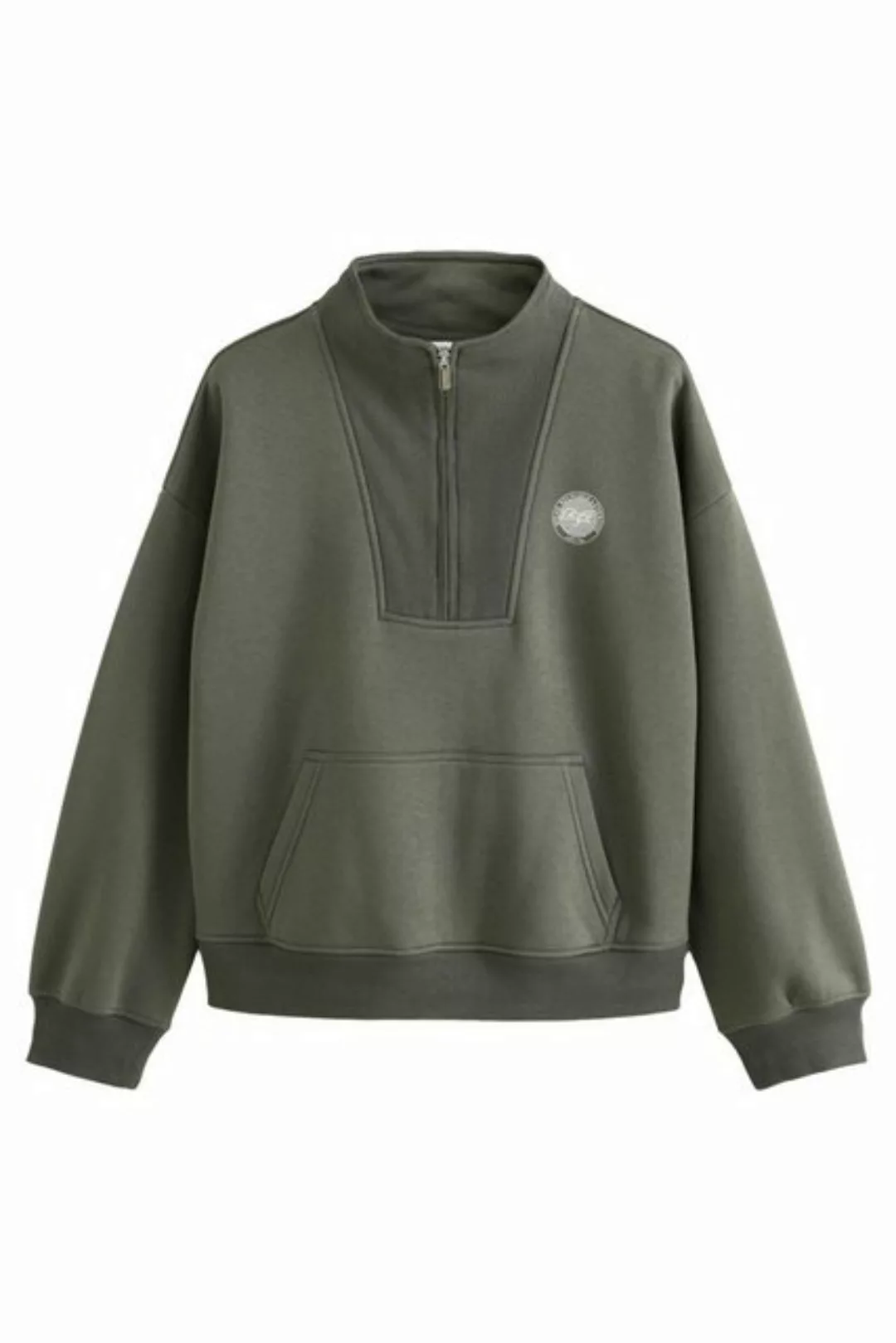 Next Sweatshirt Sweat-Oberteil mit RV-Kragen und Grafik (1-tlg) günstig online kaufen