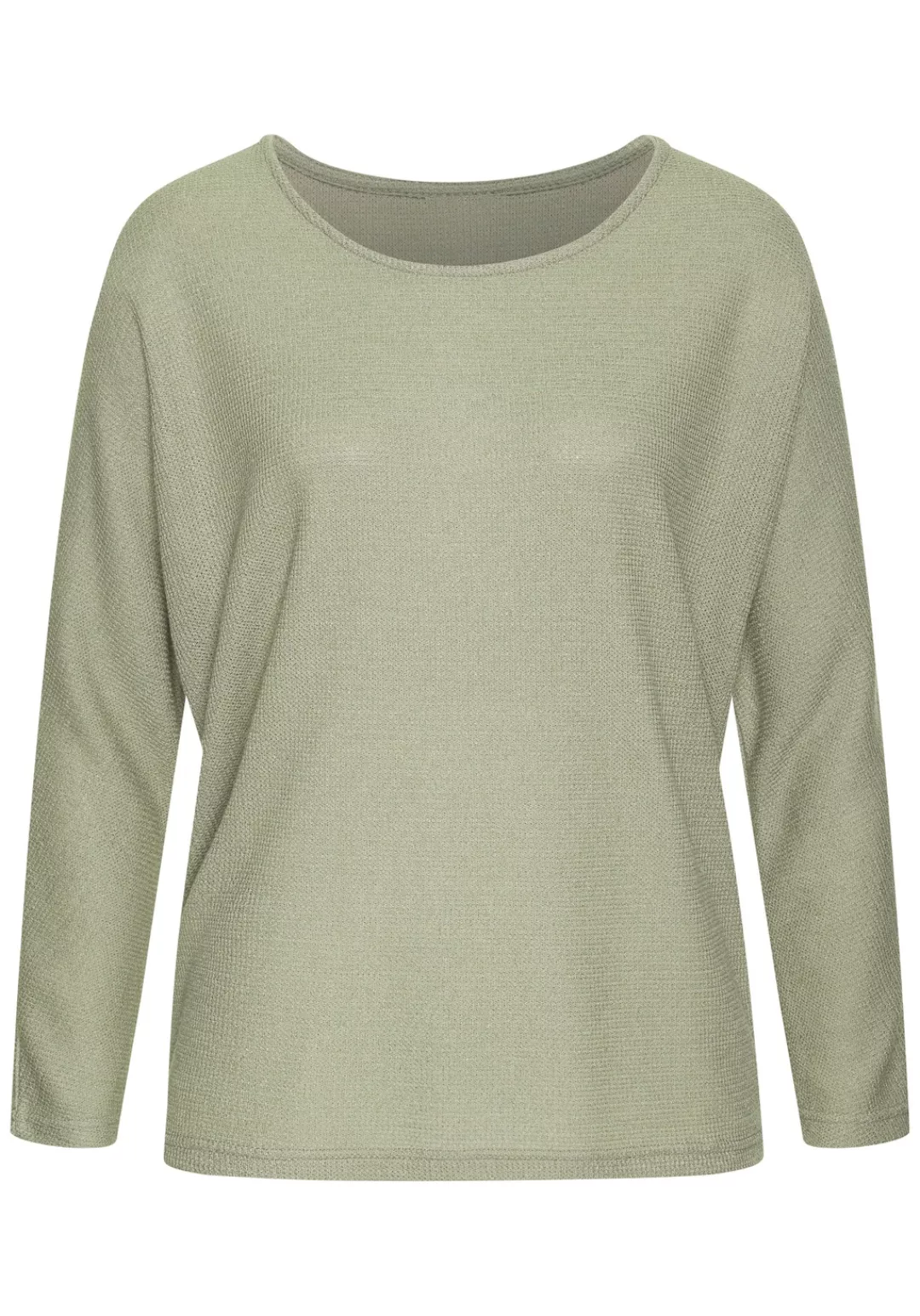 Vivance Langarmshirt "aus flauschigem Strick", aus bügelfreier Qualität günstig online kaufen