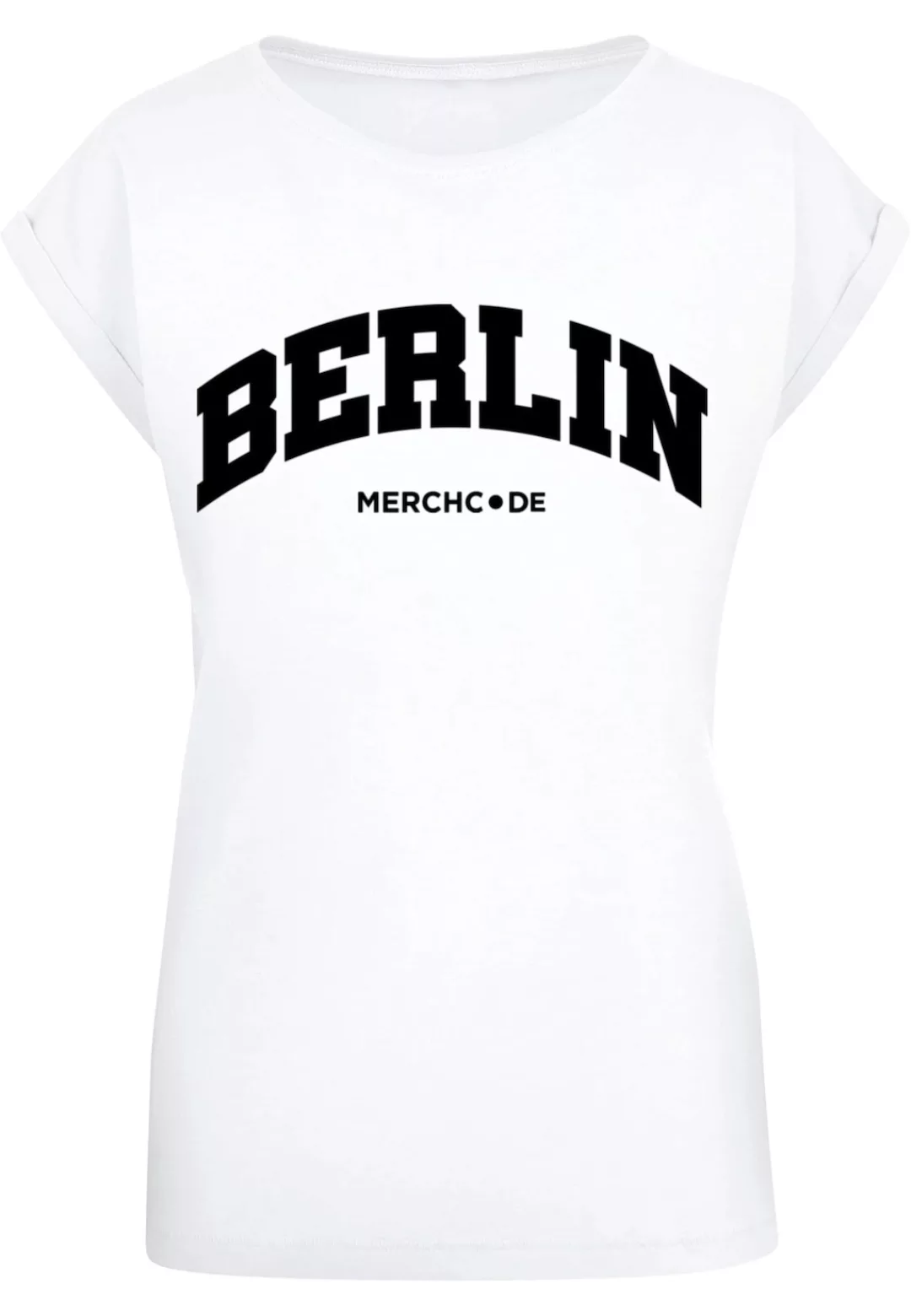 Merchcode T-Shirt "Merchcode Damen Ladies Berlin Wording - T-Shirt" günstig online kaufen