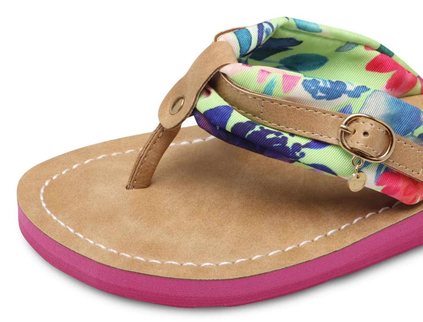 Tamaris Zehentrenner "AVRIL", Sommerschuh, Flats, Schlappen mit T-Logoanhän günstig online kaufen