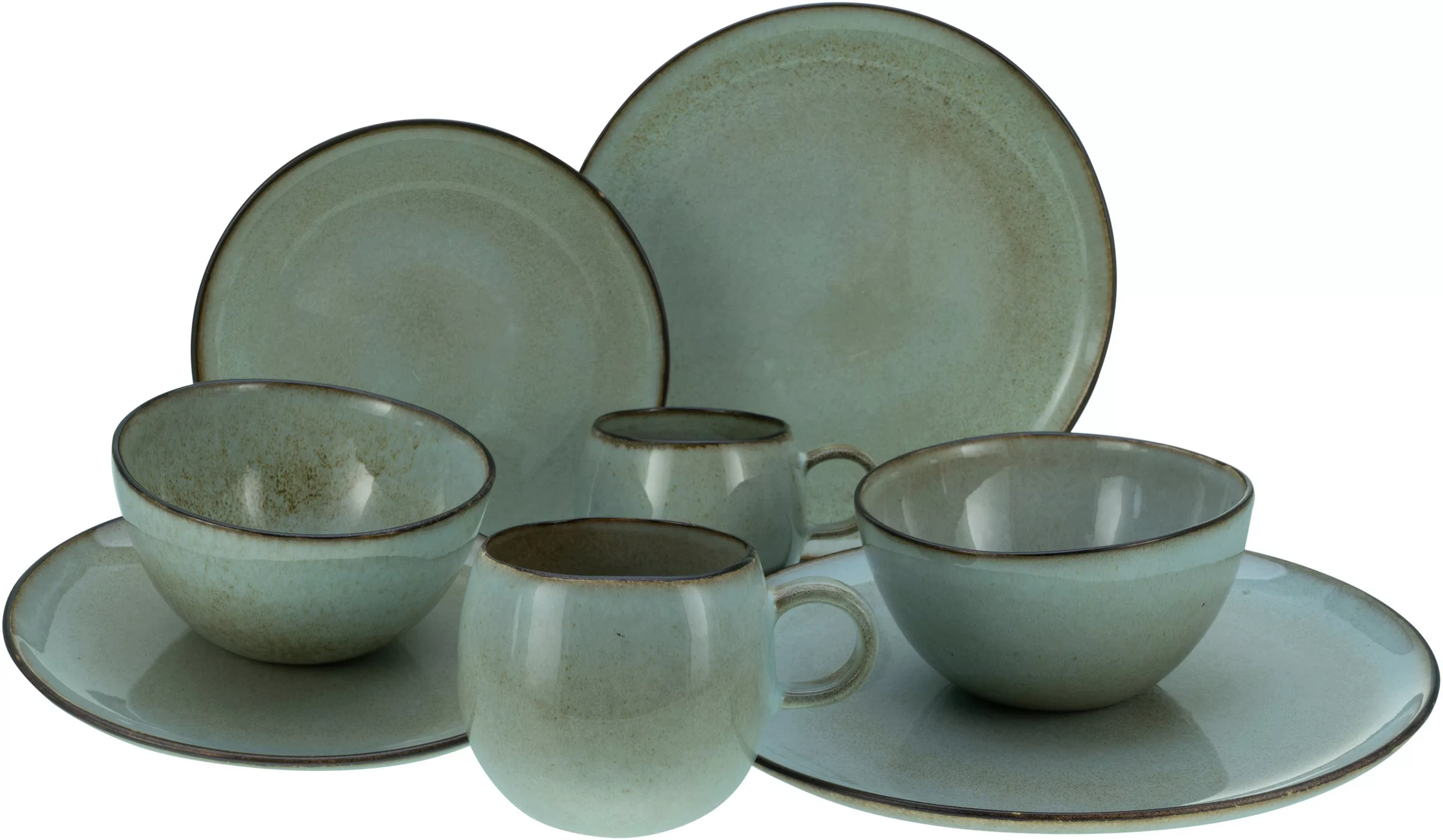 CreaTable Kombiservice »Geschirr-Set Stone Town«, (Set, 8 tlg., Kaffeeservi günstig online kaufen