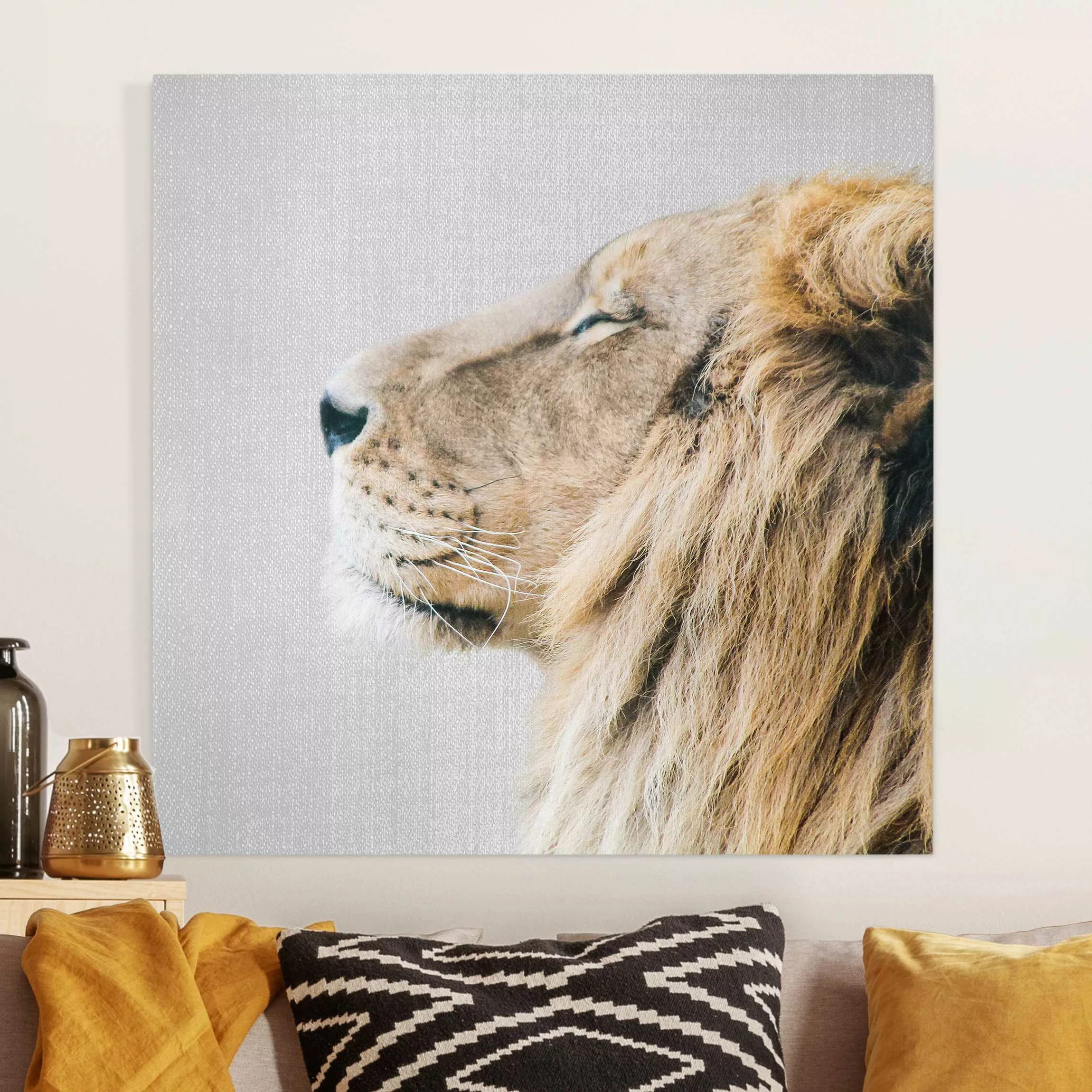 Leinwandbild Löwe Leopold günstig online kaufen